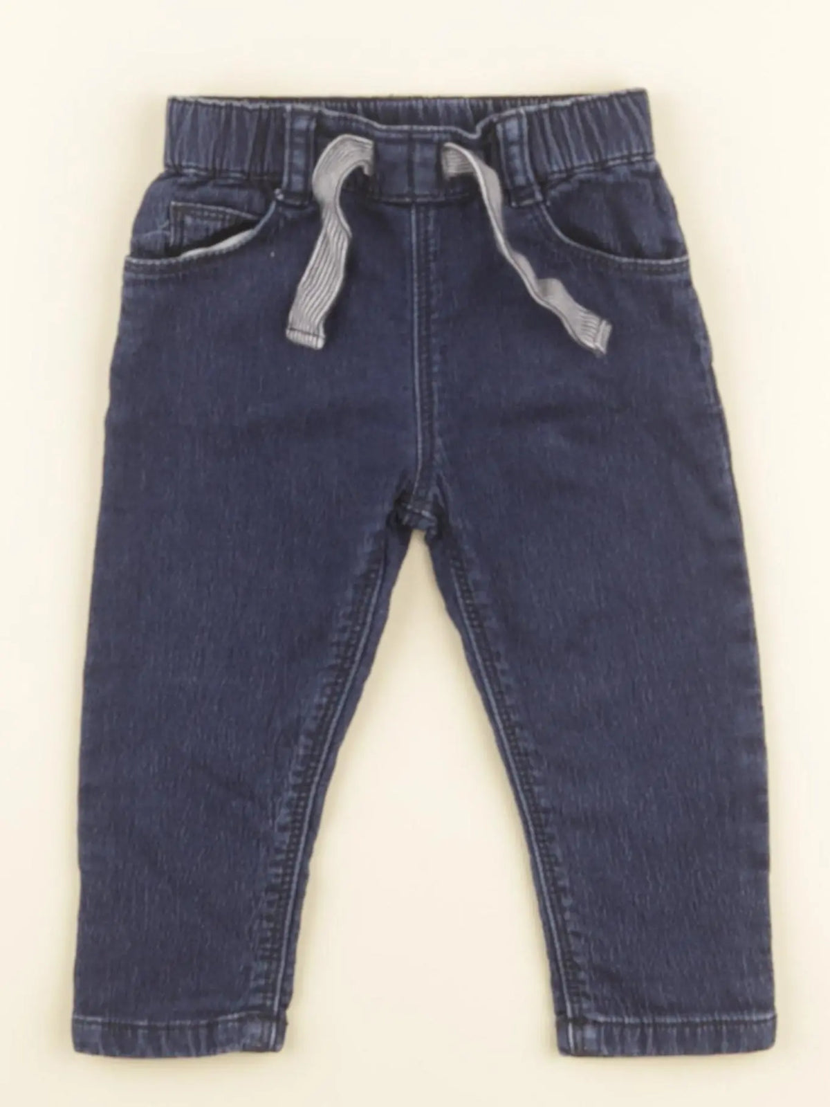 Petit Bateau - pantalon bleu - 6 mois