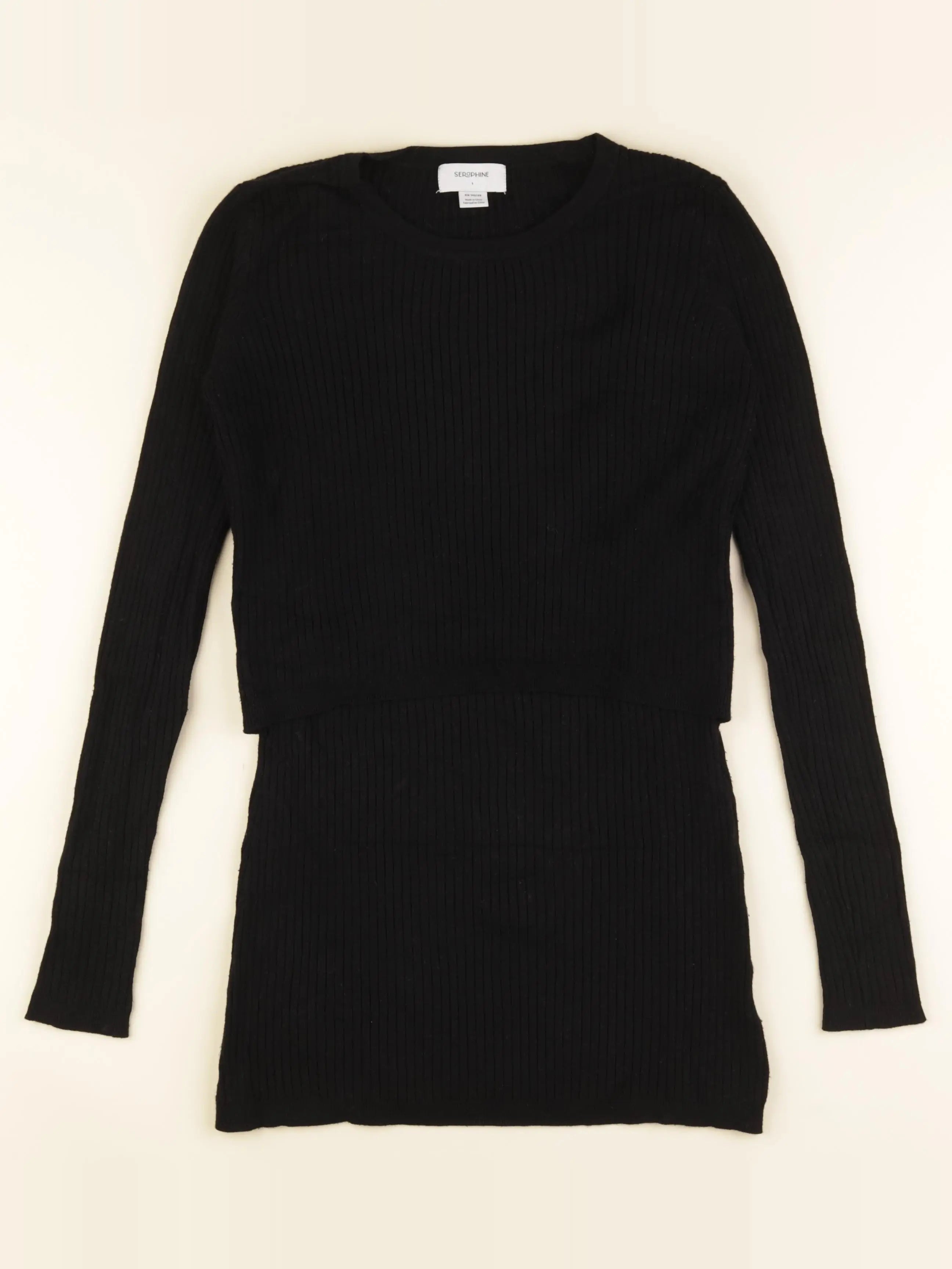 Seraphine - pull grossesse noir - s