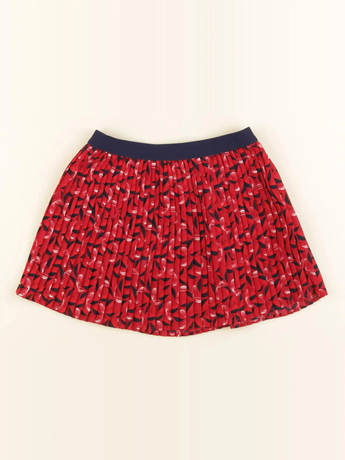 Okaidi - jupe rouge, bleu - 4 ans