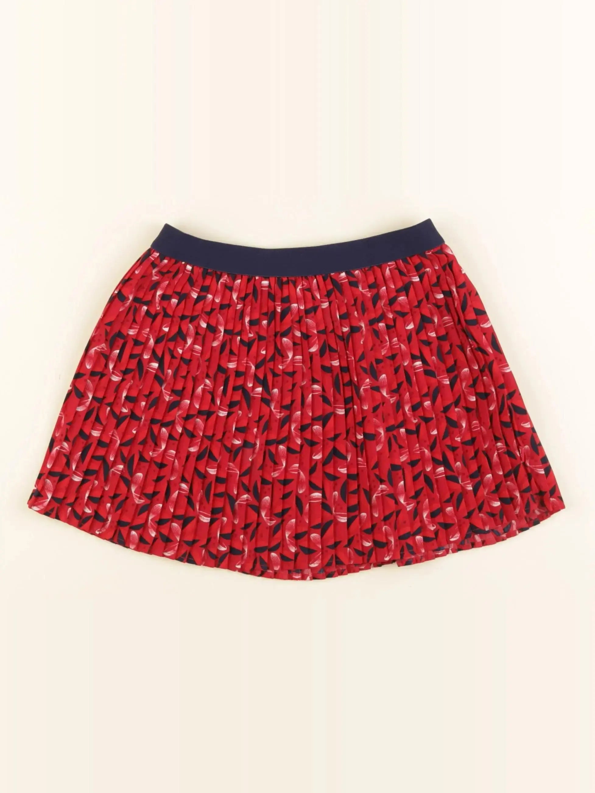 Okaidi - jupe rouge, bleu - 4 ans