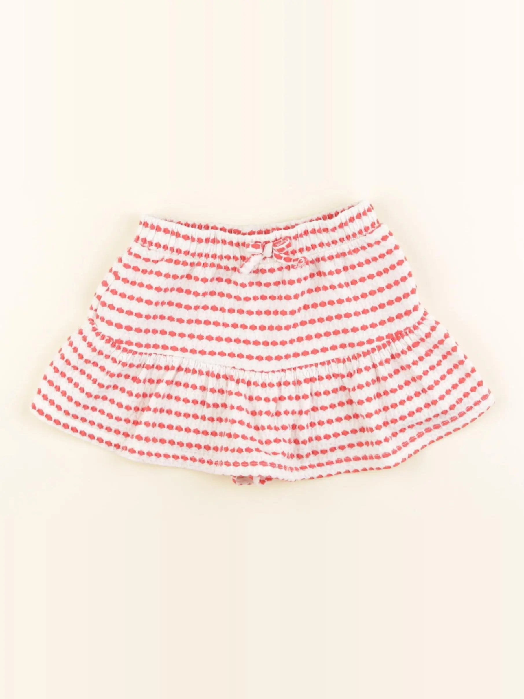 Zara - jupe blanc, rouge - 2/3 ans