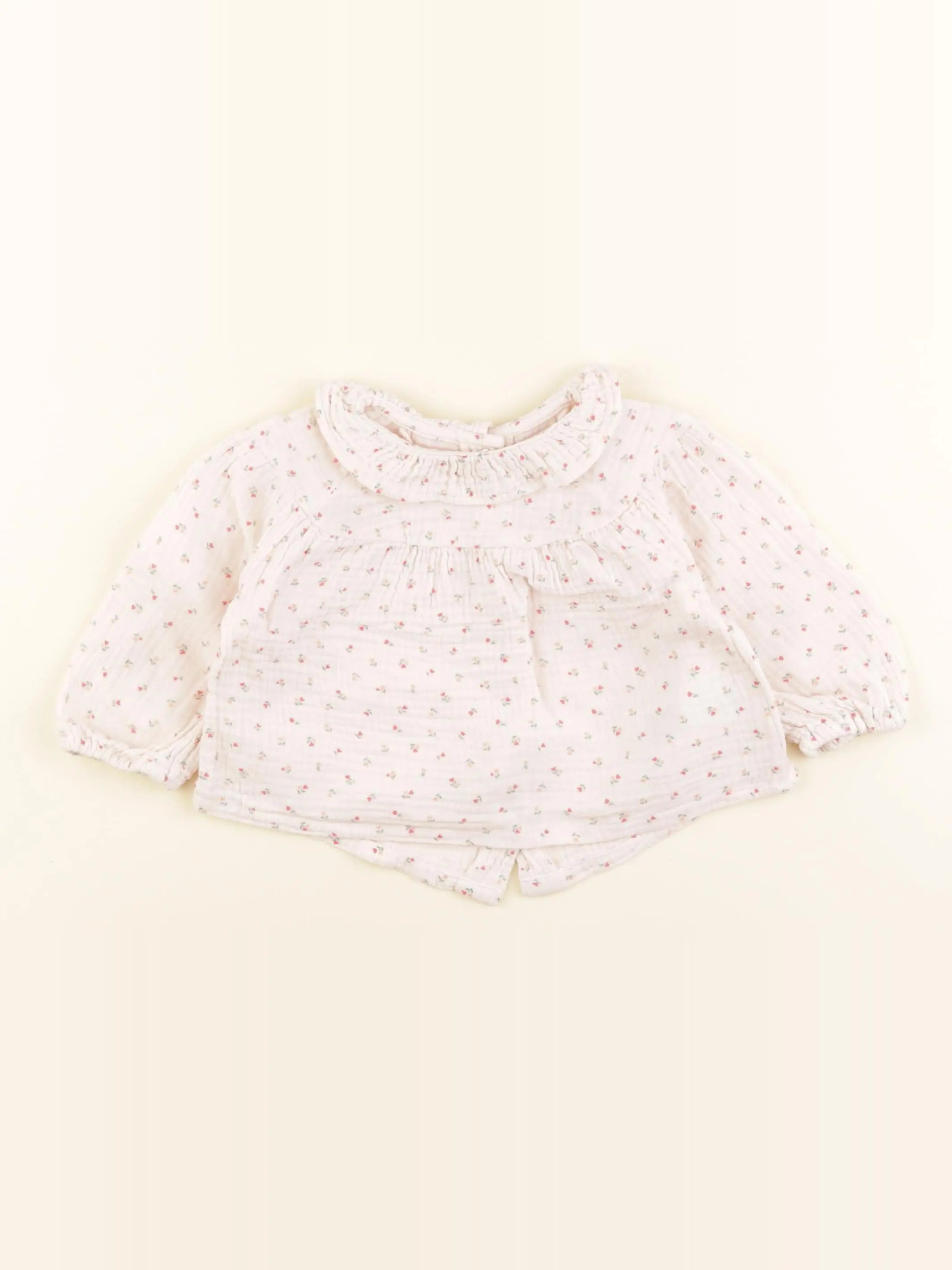 Vertbaudet - blouse rose - 9 mois