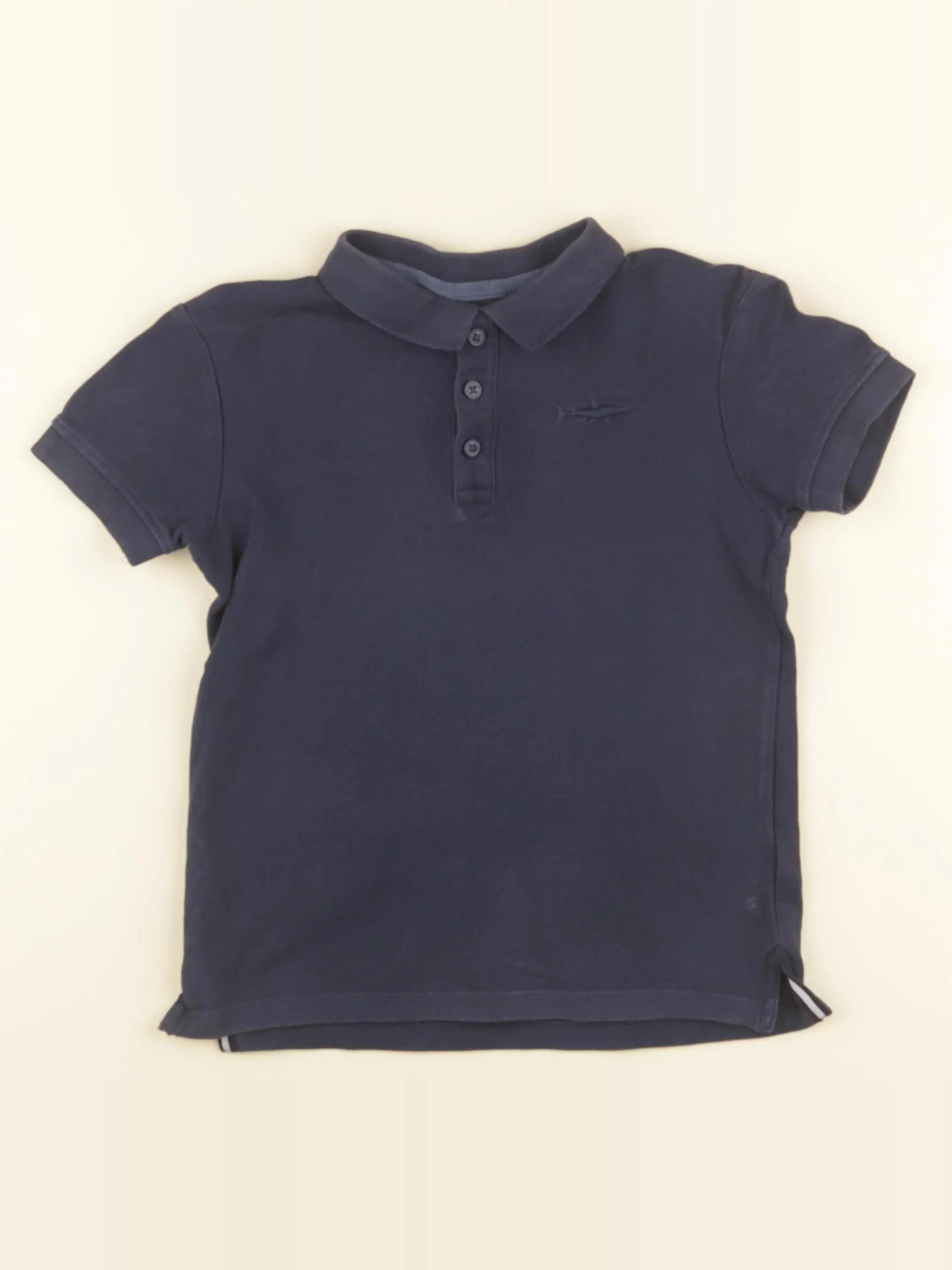 Vertbaudet - polo bleu - 8 ans