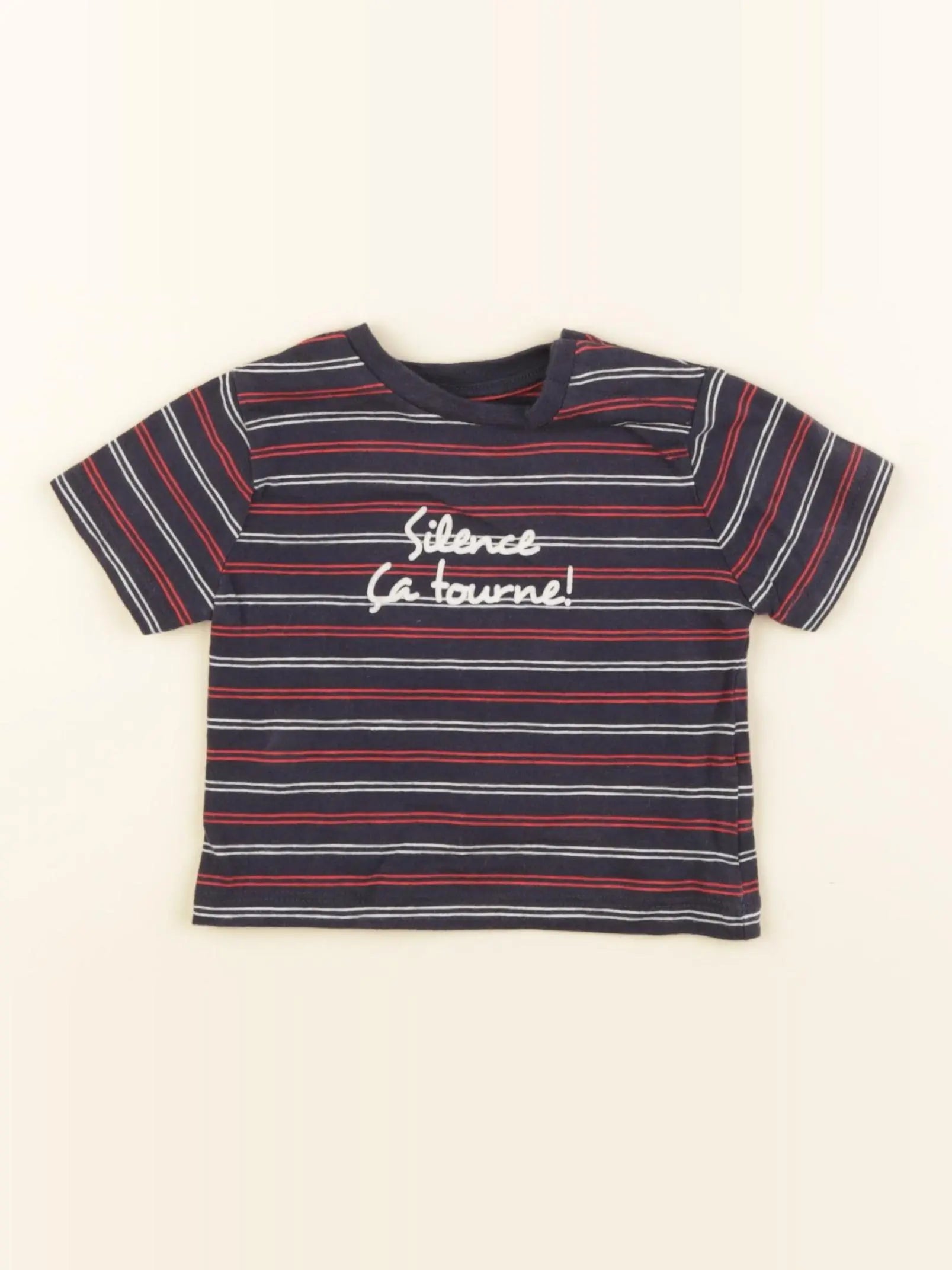 Boutchou - tee-shirt bleu - 6 mois