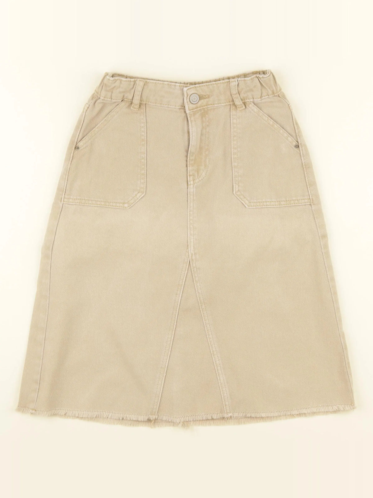 Vertbaudet - jupe beige - 8 ans