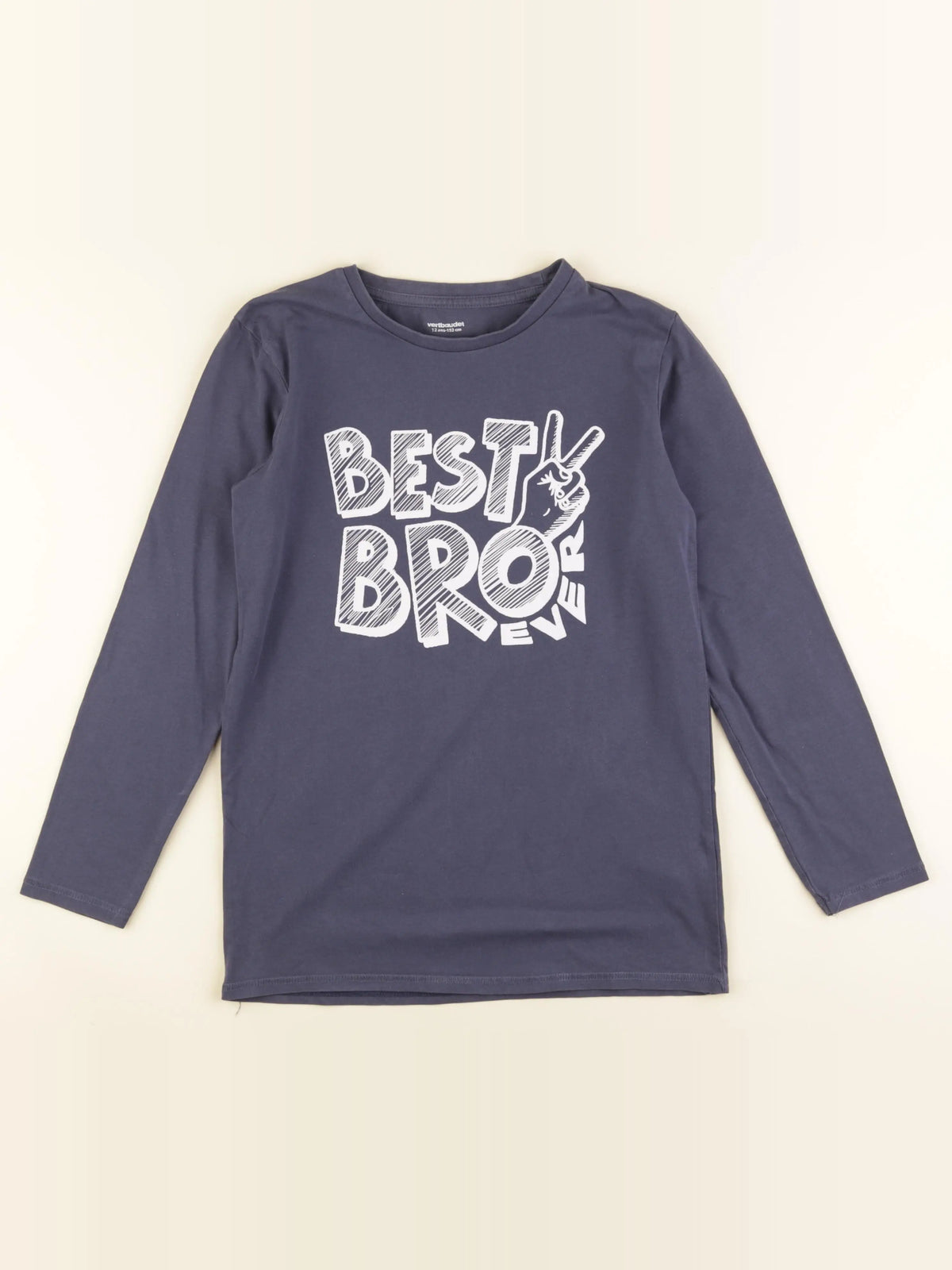 Vertbaudet - tee-shirt bleu - 12 ans