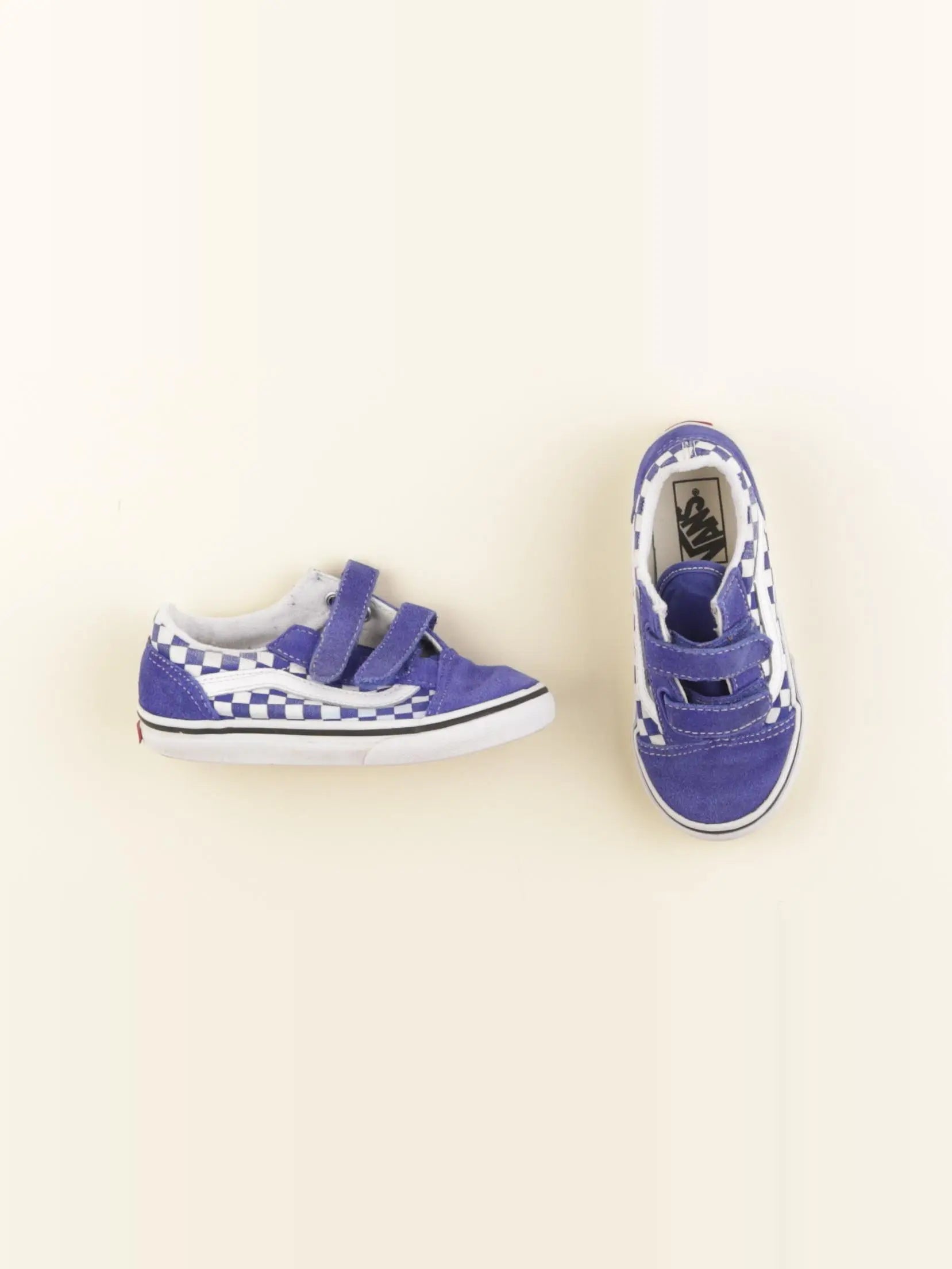 Vans - tennis à scratch/ lacets bleu - pointure 26/27