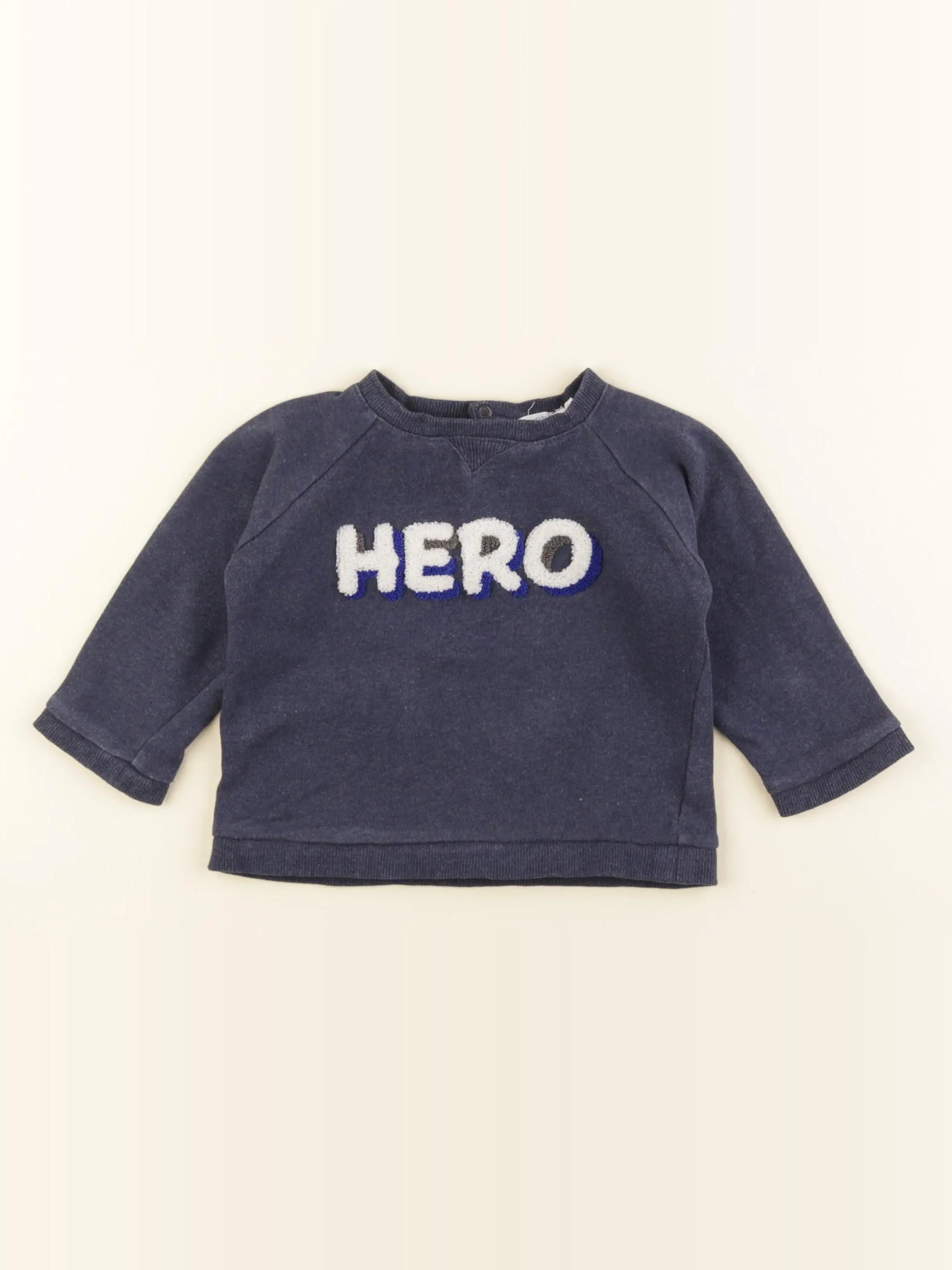 Boutchou - sweat bleu - 36 mois