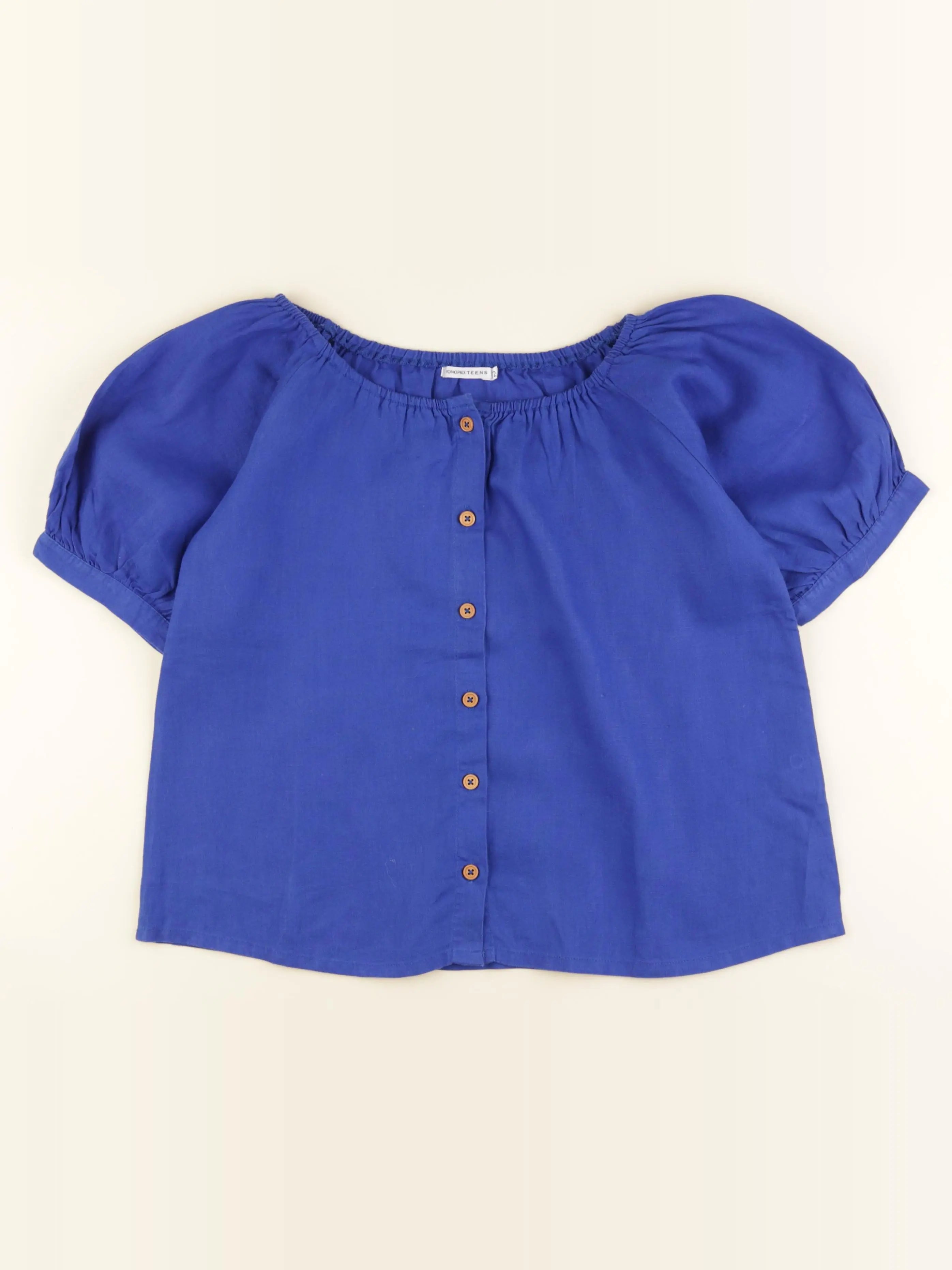 Monoprix - blouse bleu - 12 ans
