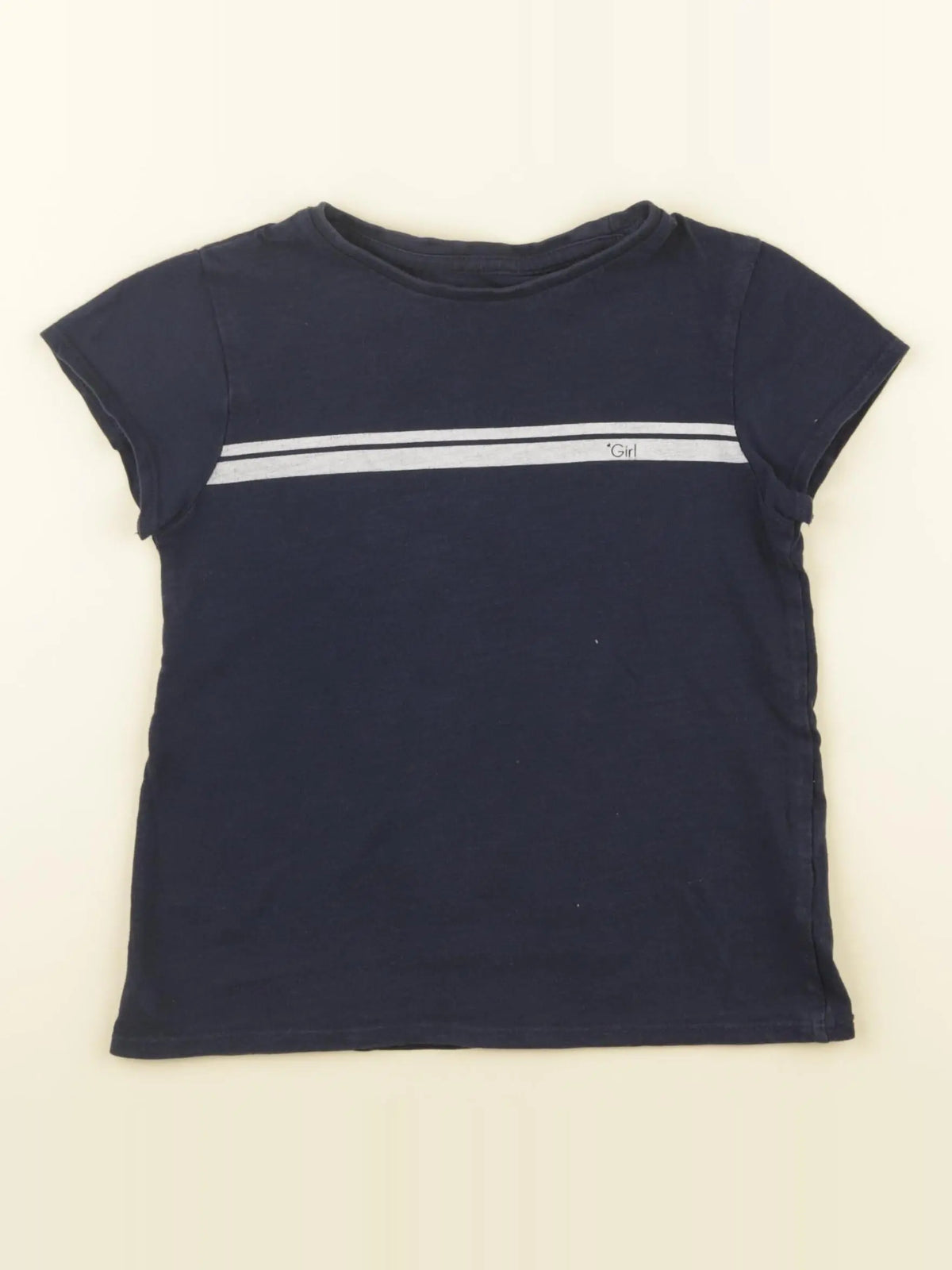Vertbaudet - tee-shirt bleu, argent - 6 ans