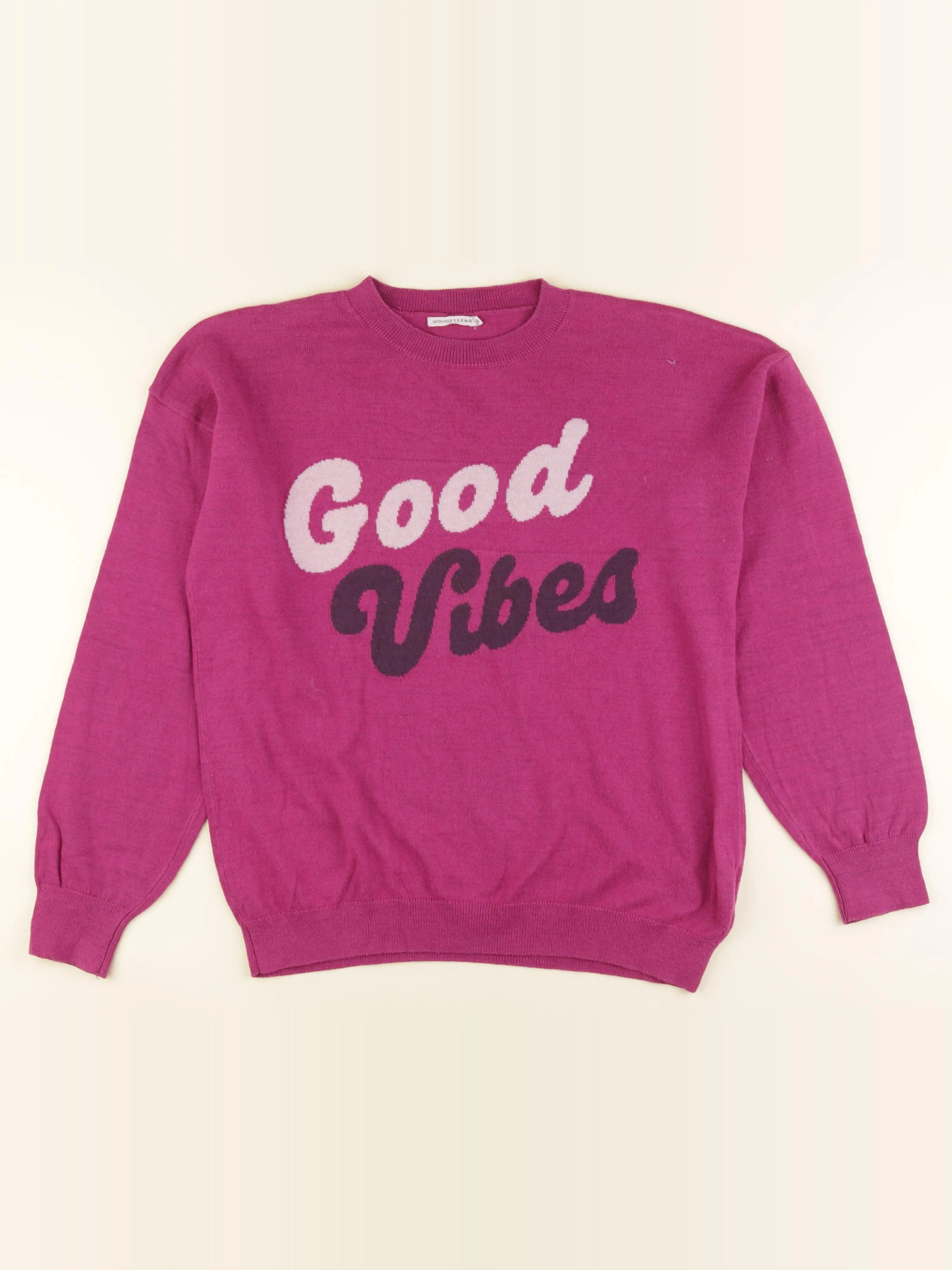 Monoprix - pull rose - 14 ans