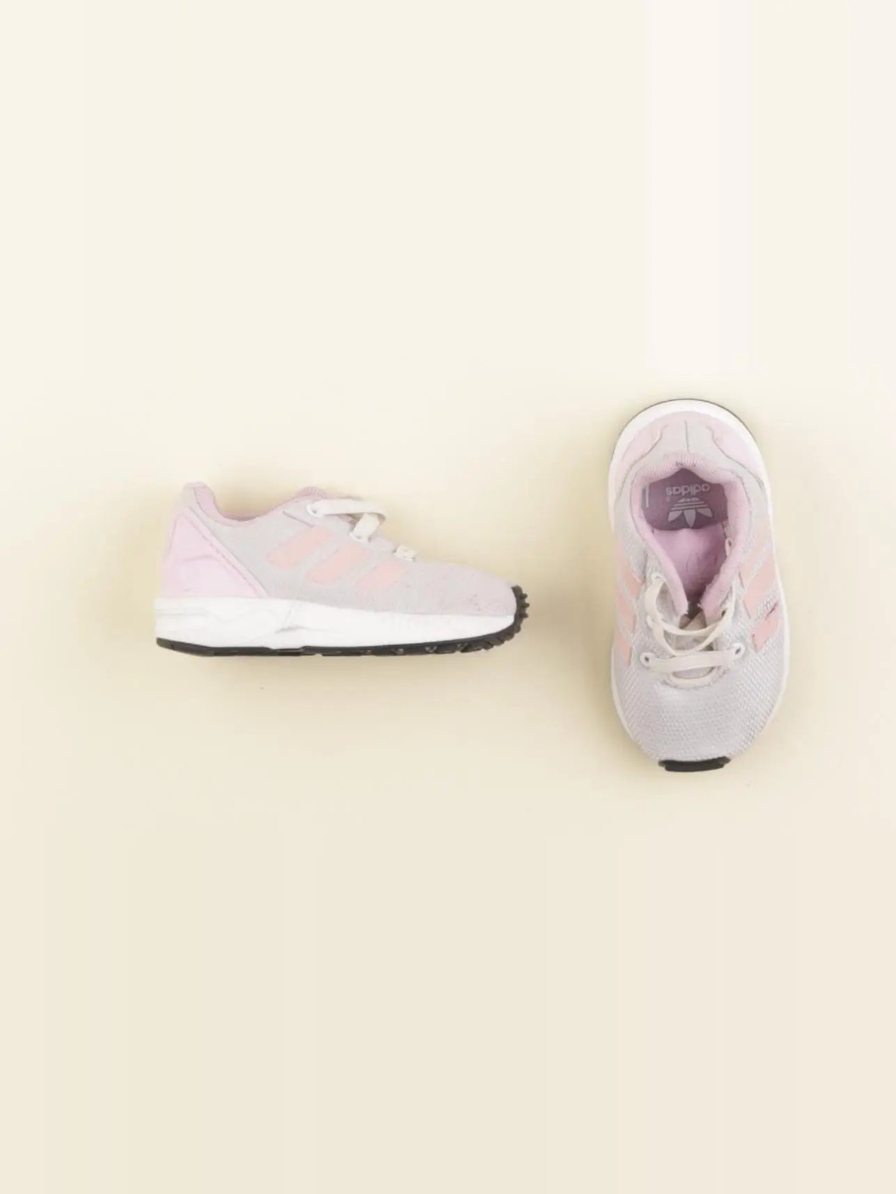 Adidas - baskets gris, violet - pointure 19