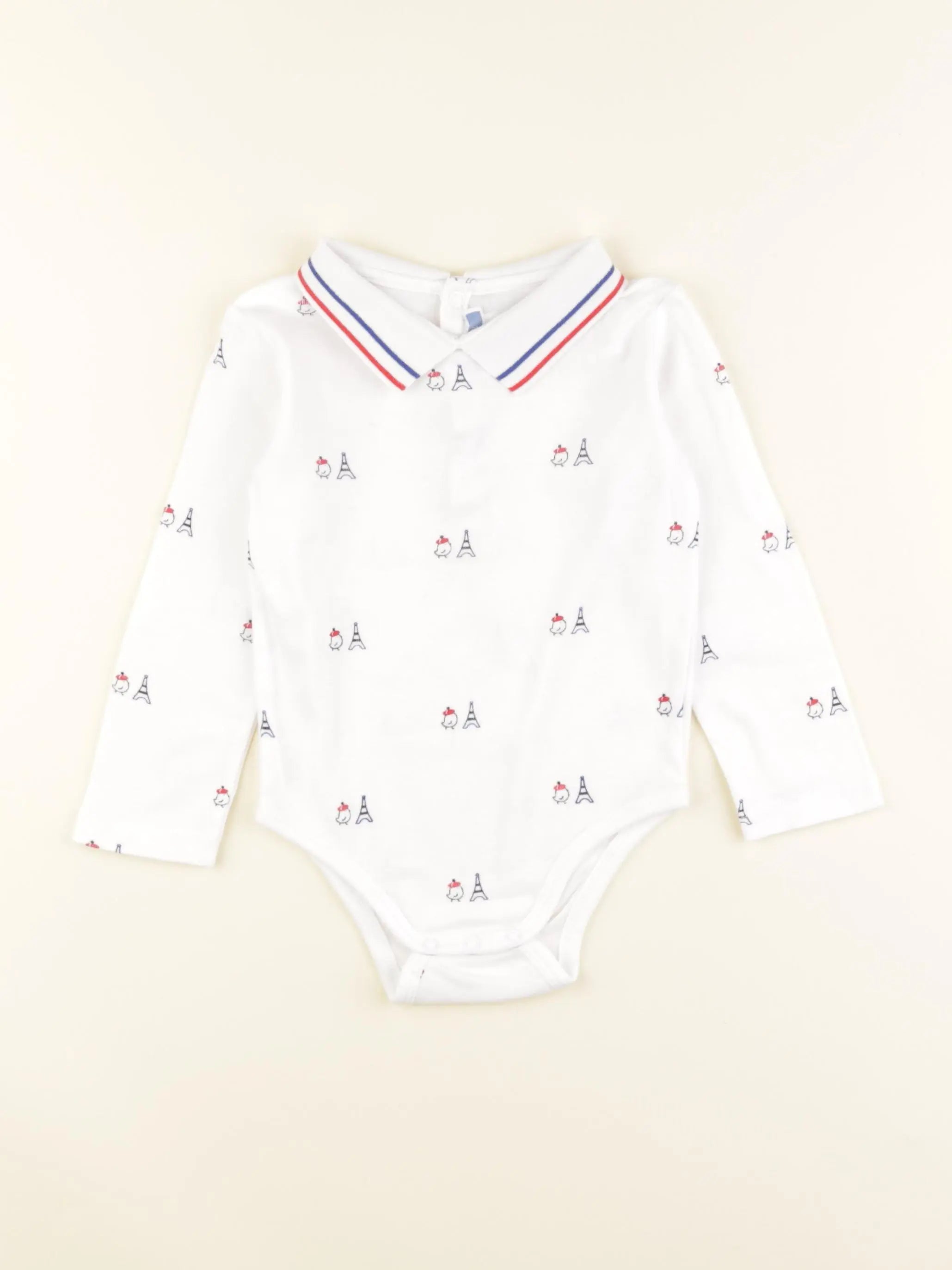 Jacadi - body à col blanc - 24 mois