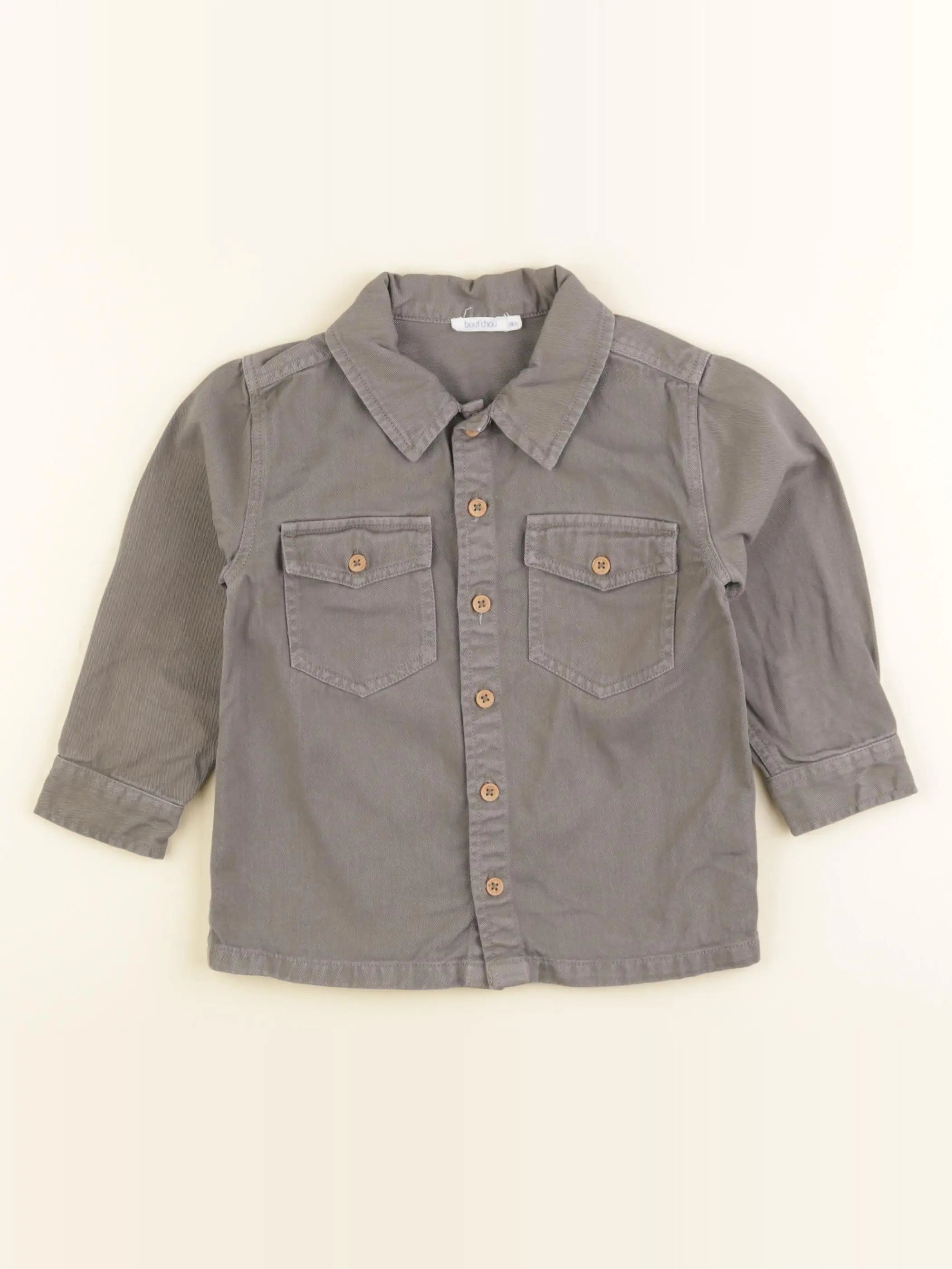 Boutchou - chemise vert - 24 mois