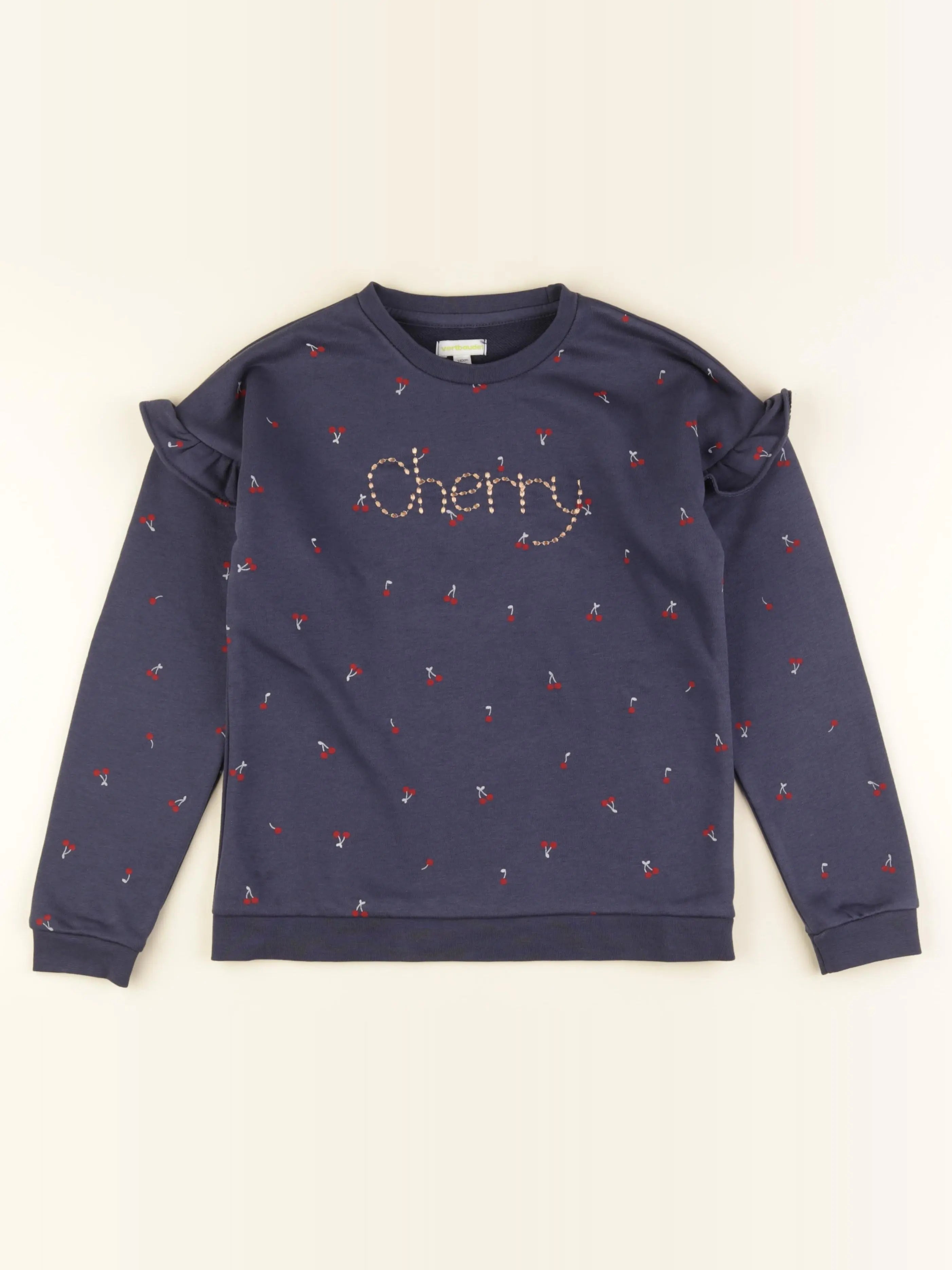 Vertbaudet - sweat bleu - 10 ans