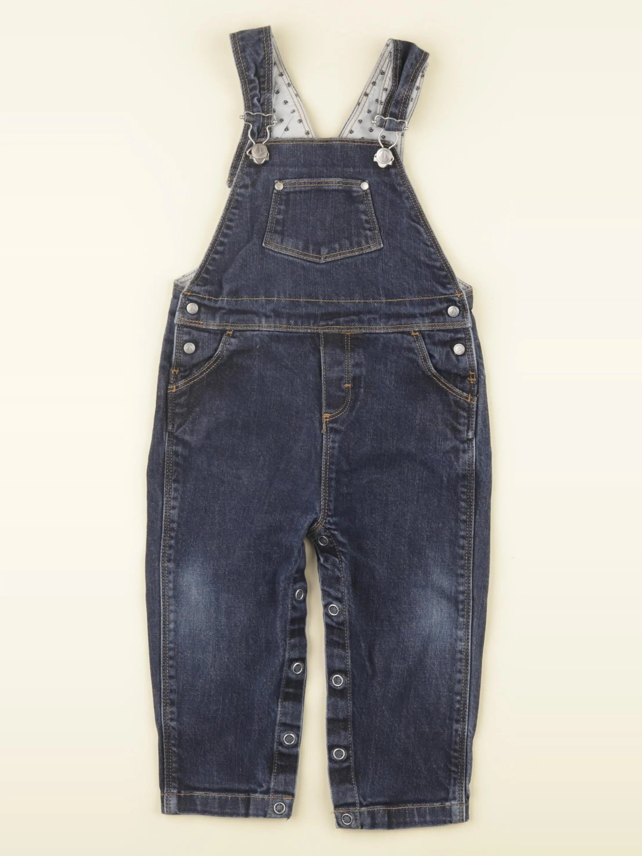 Petit Bateau - salopette bleu - 18 mois