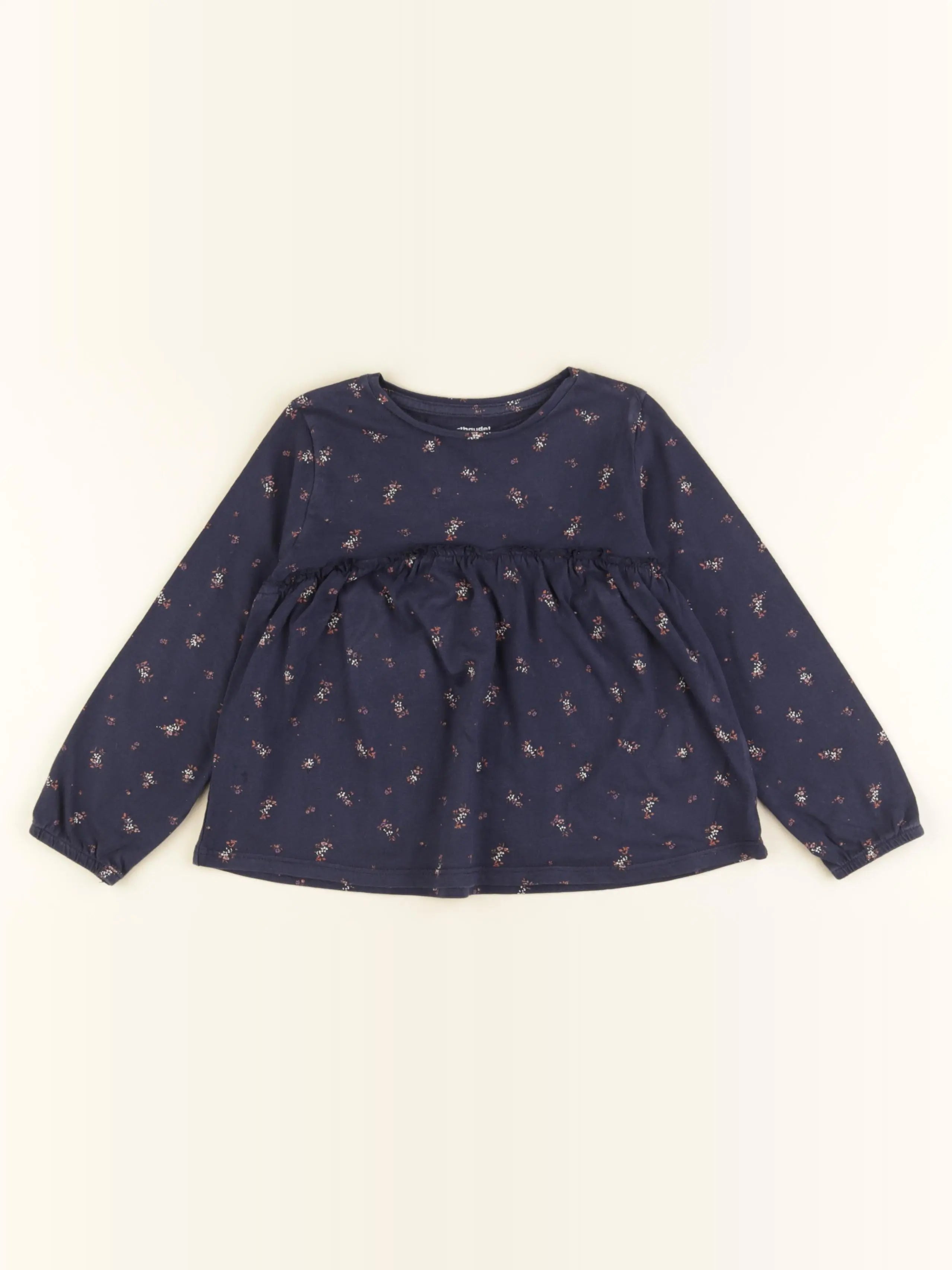 Vertbaudet - tee-shirt bleu - 4 ans