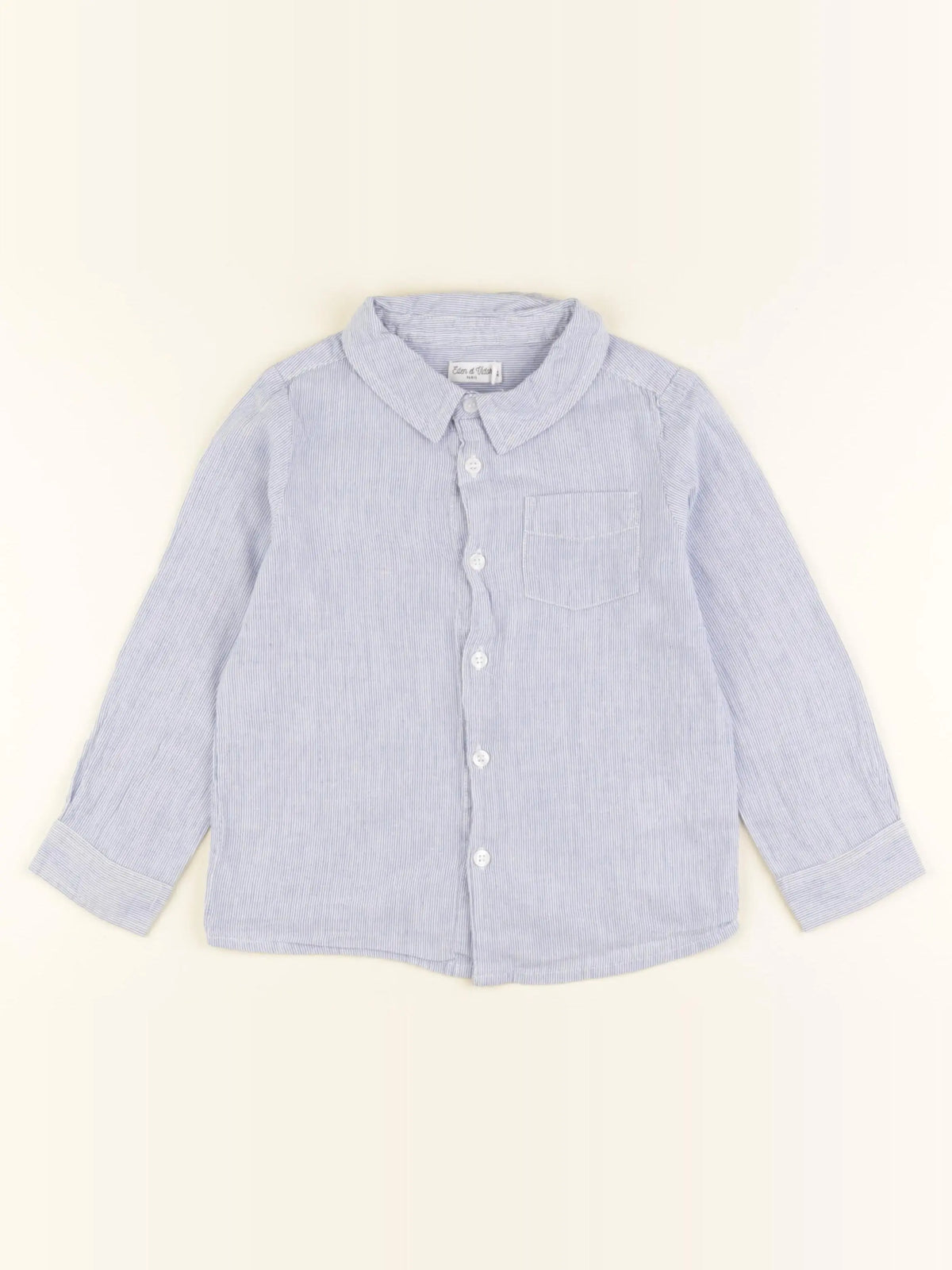 Eden & Victor - chemise bleu - 4 ans