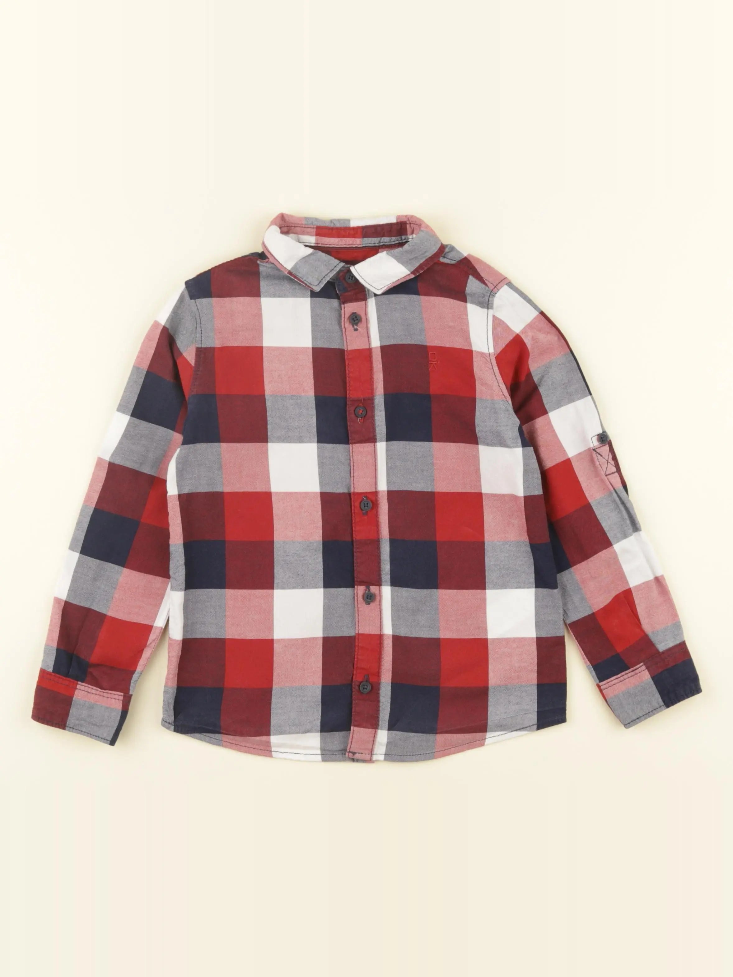 Okaidi - chemise rouge - 5 ans