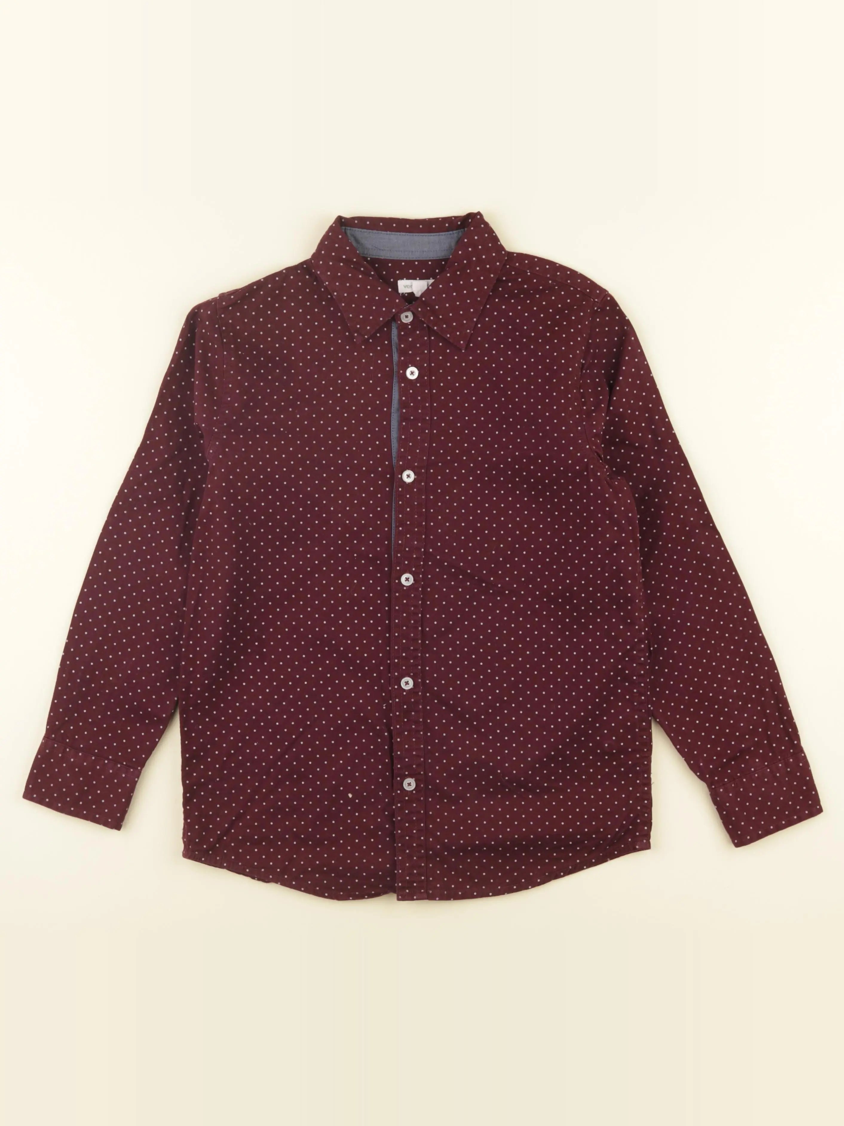 Vertbaudet - chemise rouge - 10 ans