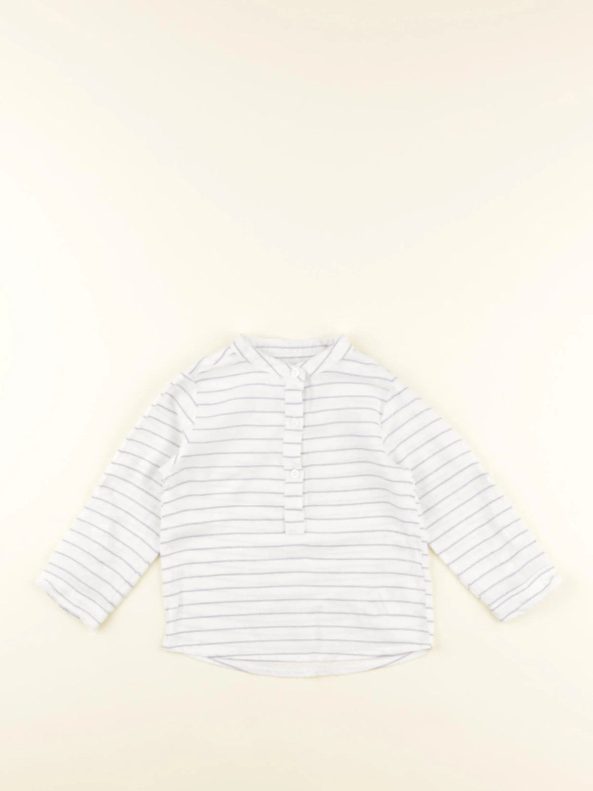 Vertbaudet - chemise blanc, bleu - 18 mois