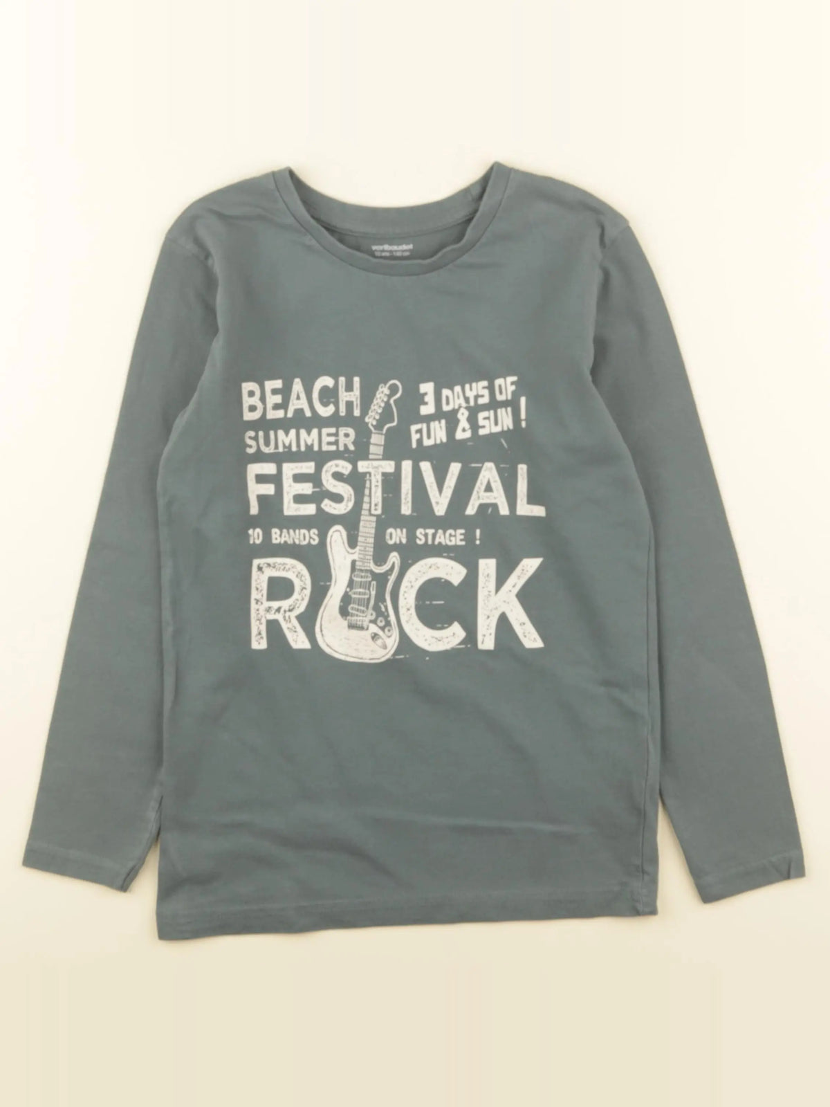 Vertbaudet - tee-shirt vert - 10 ans