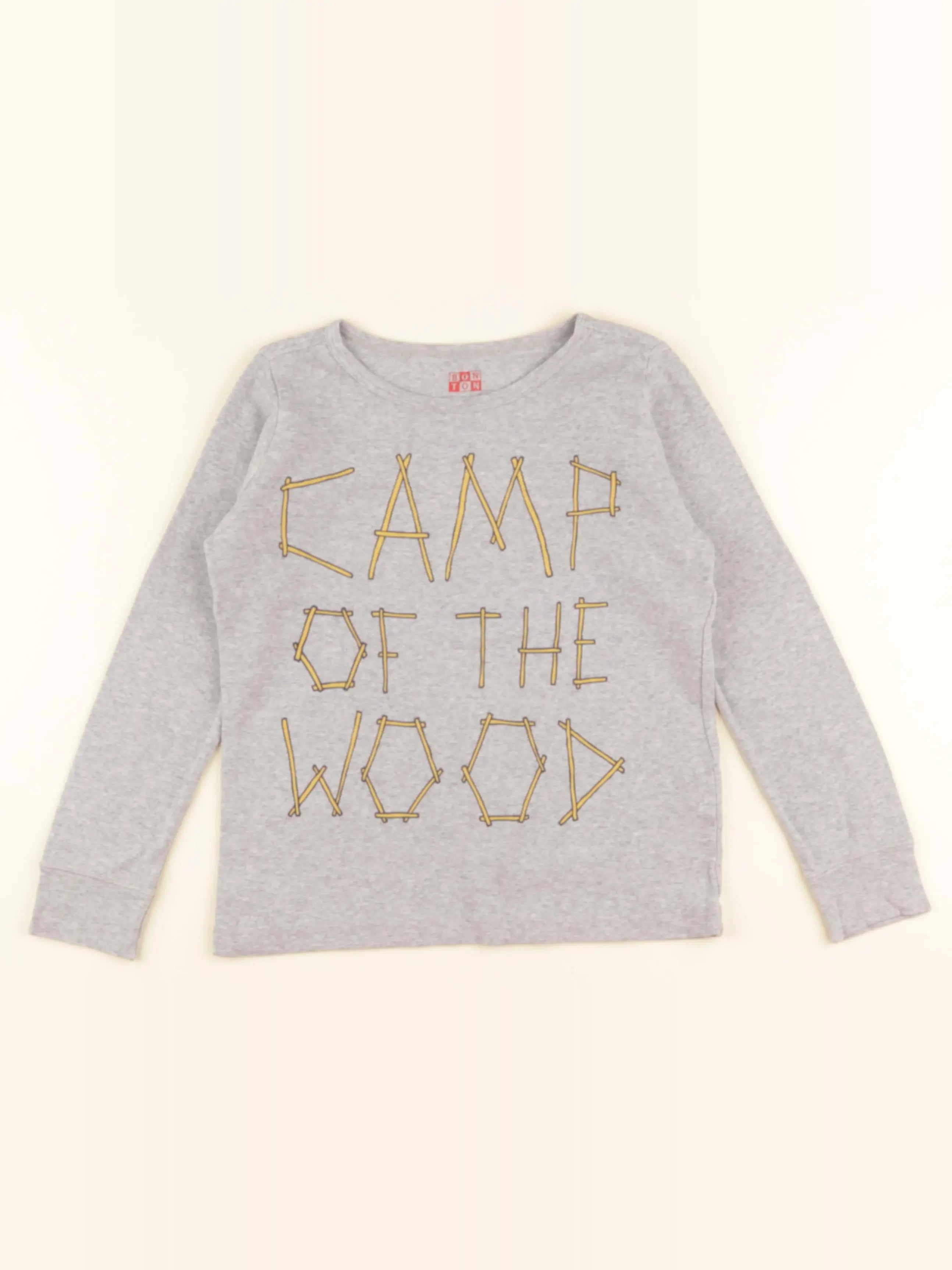 Bonton - tee-shirt gris - 8 ans