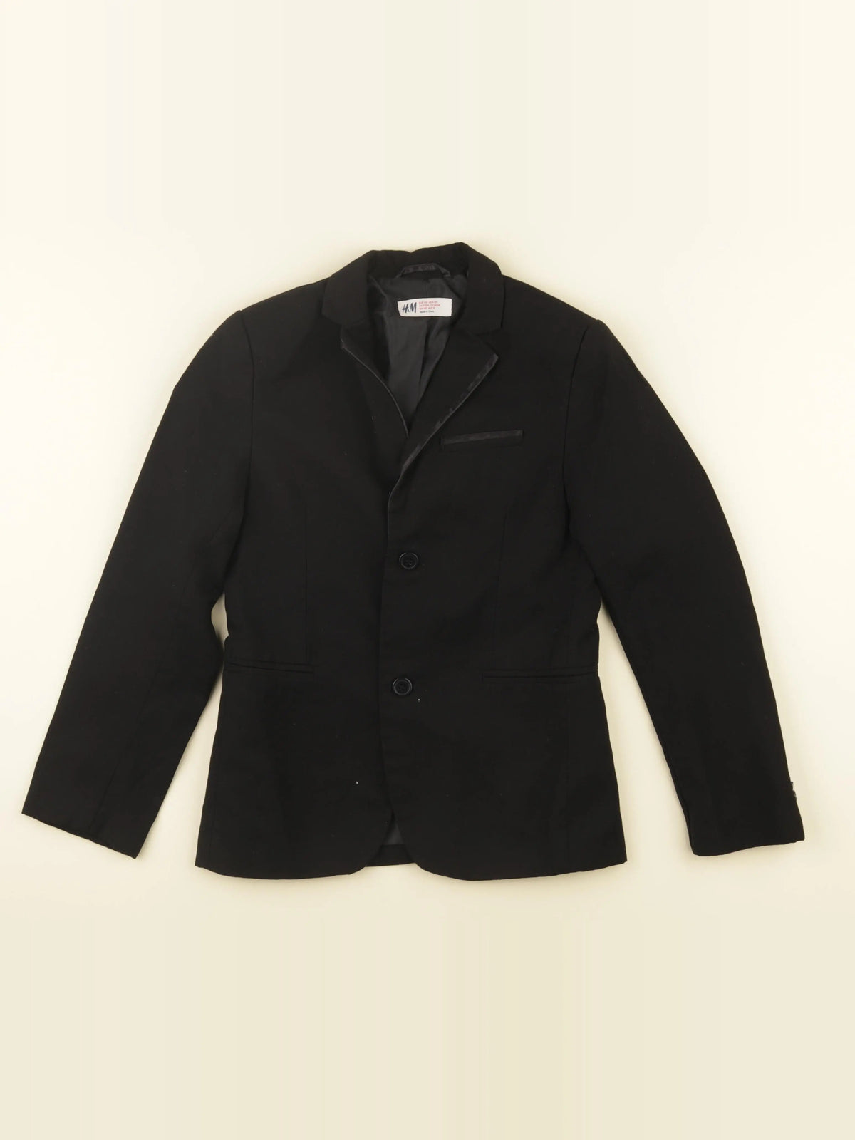 H&M - veste noir - 9/10 ans