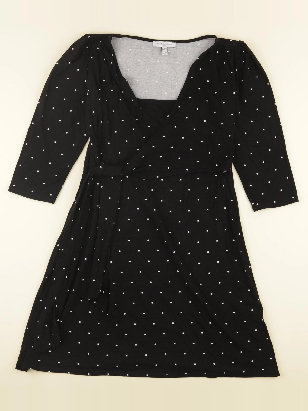 Envie de fraise - robe grossesse noir, blanc - 38 à 40