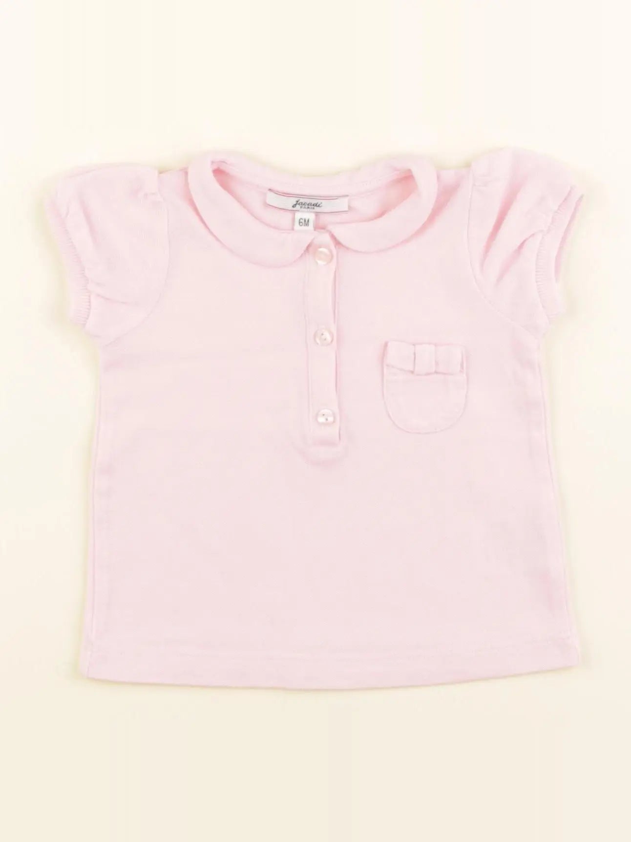 Jacadi - polo rose - 6 mois