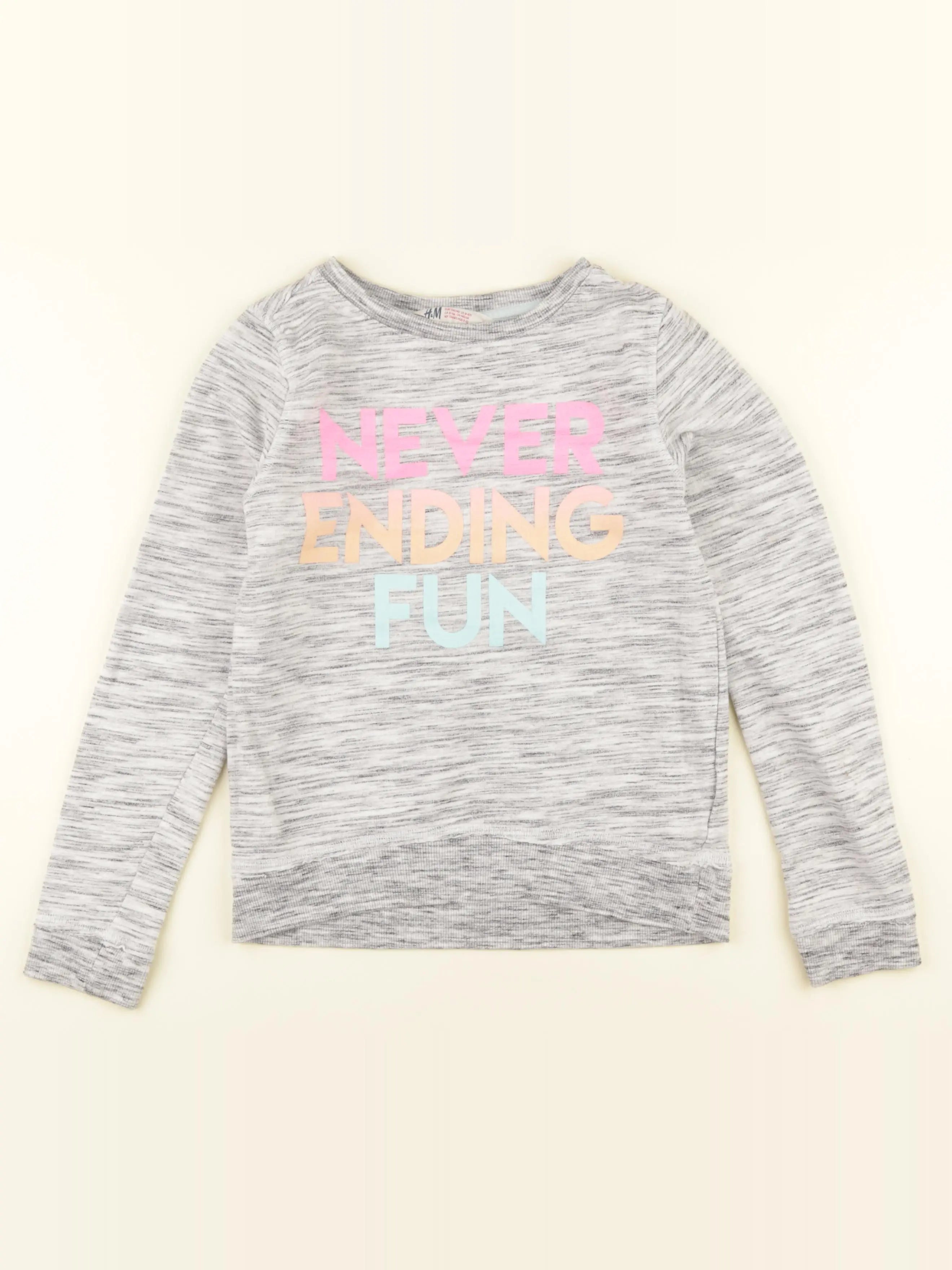 H&M - sweat gris - 6/10 ans