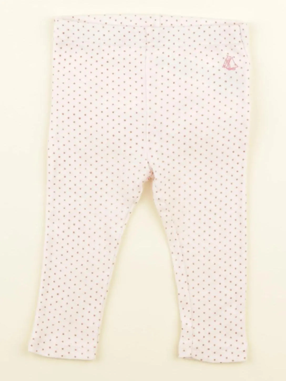 Petit Bateau - legging volants au dos rose - 6 mois