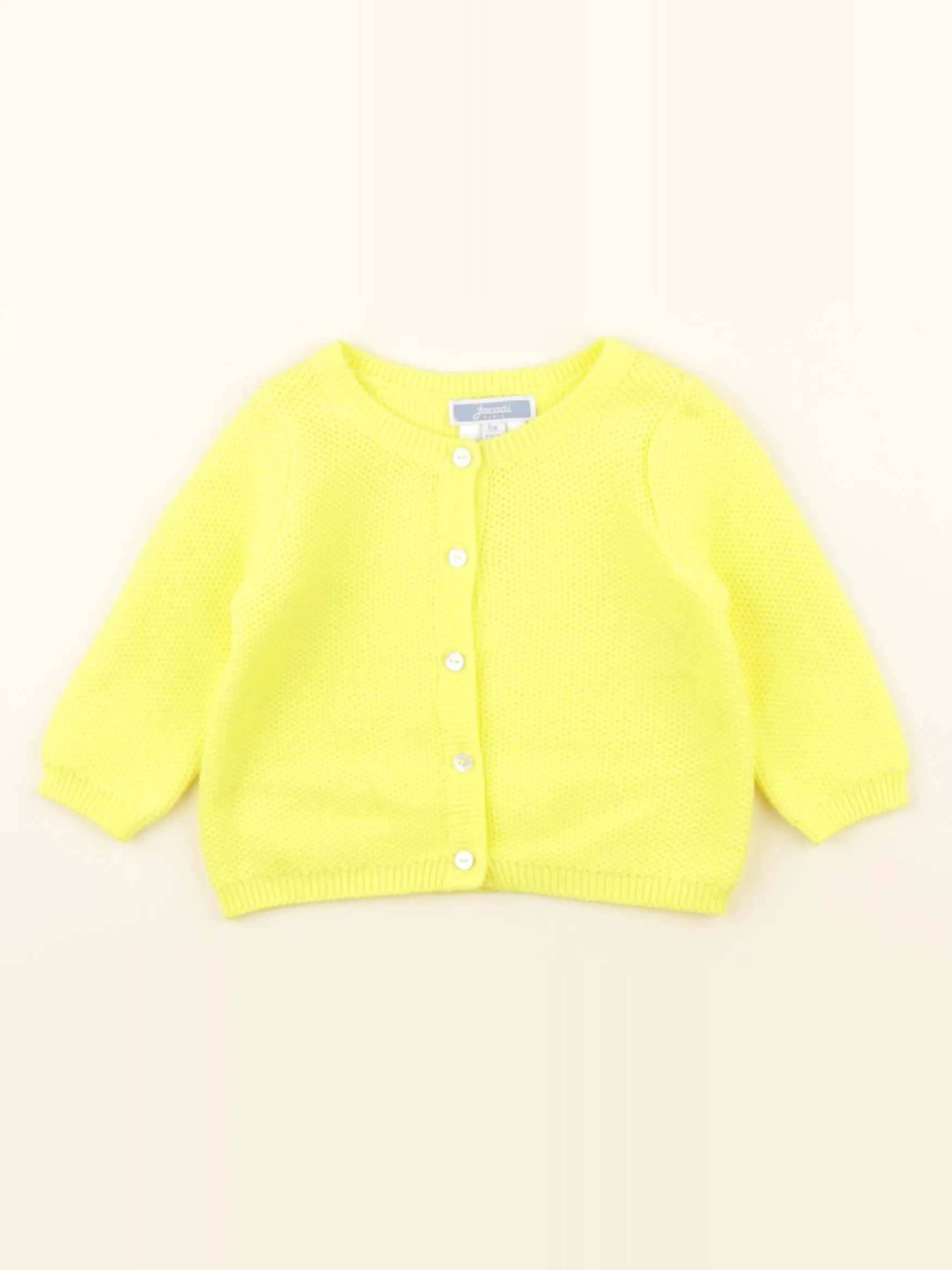 Jacadi - gilet jaune - 6 mois