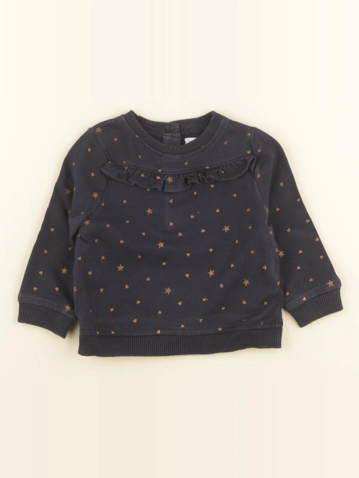 Boutchou - sweat bleu - 6 mois