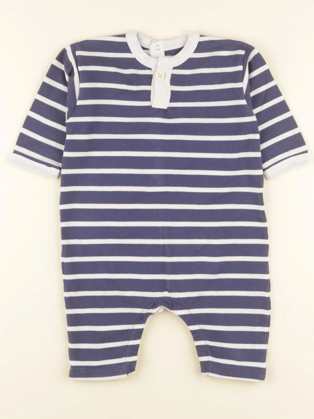 Petit Bateau - combinaison bleu - 6 mois