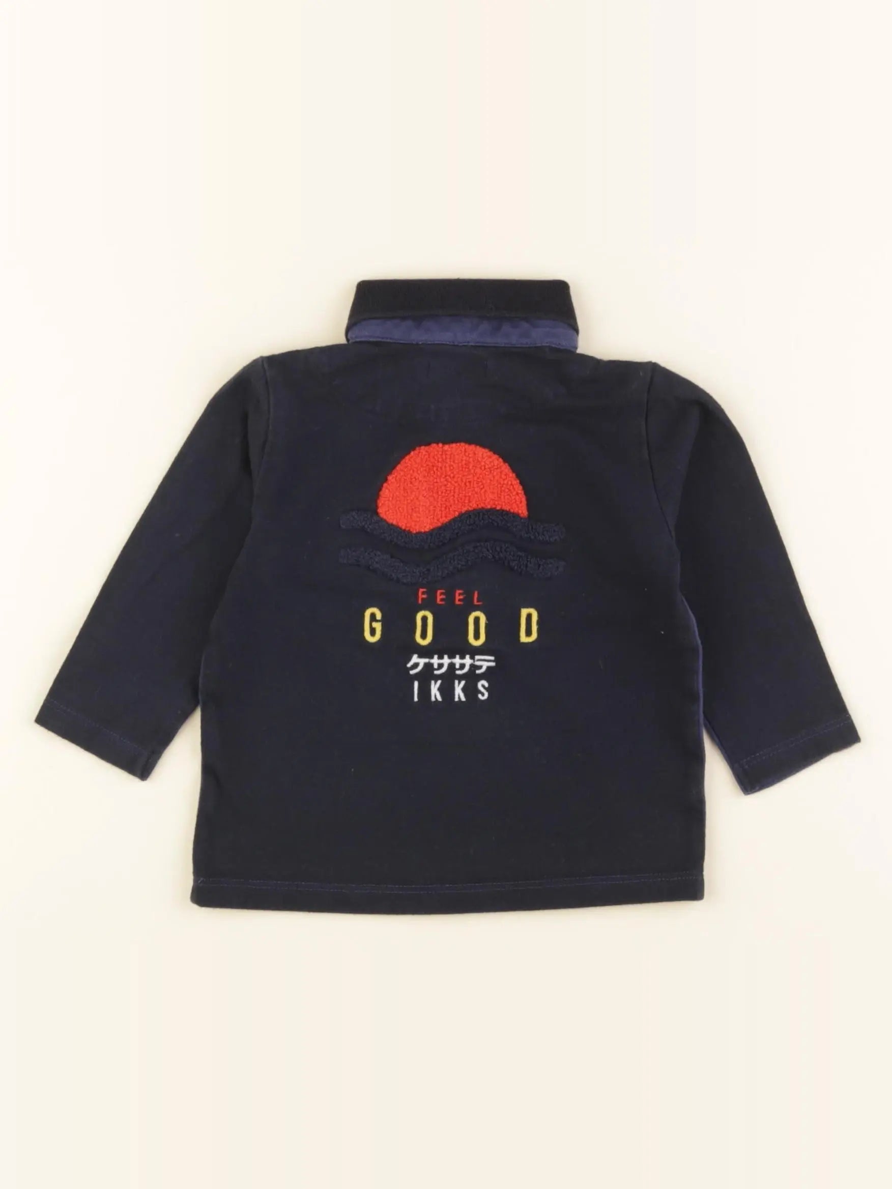 IKKS - polo bleu - 6 mois