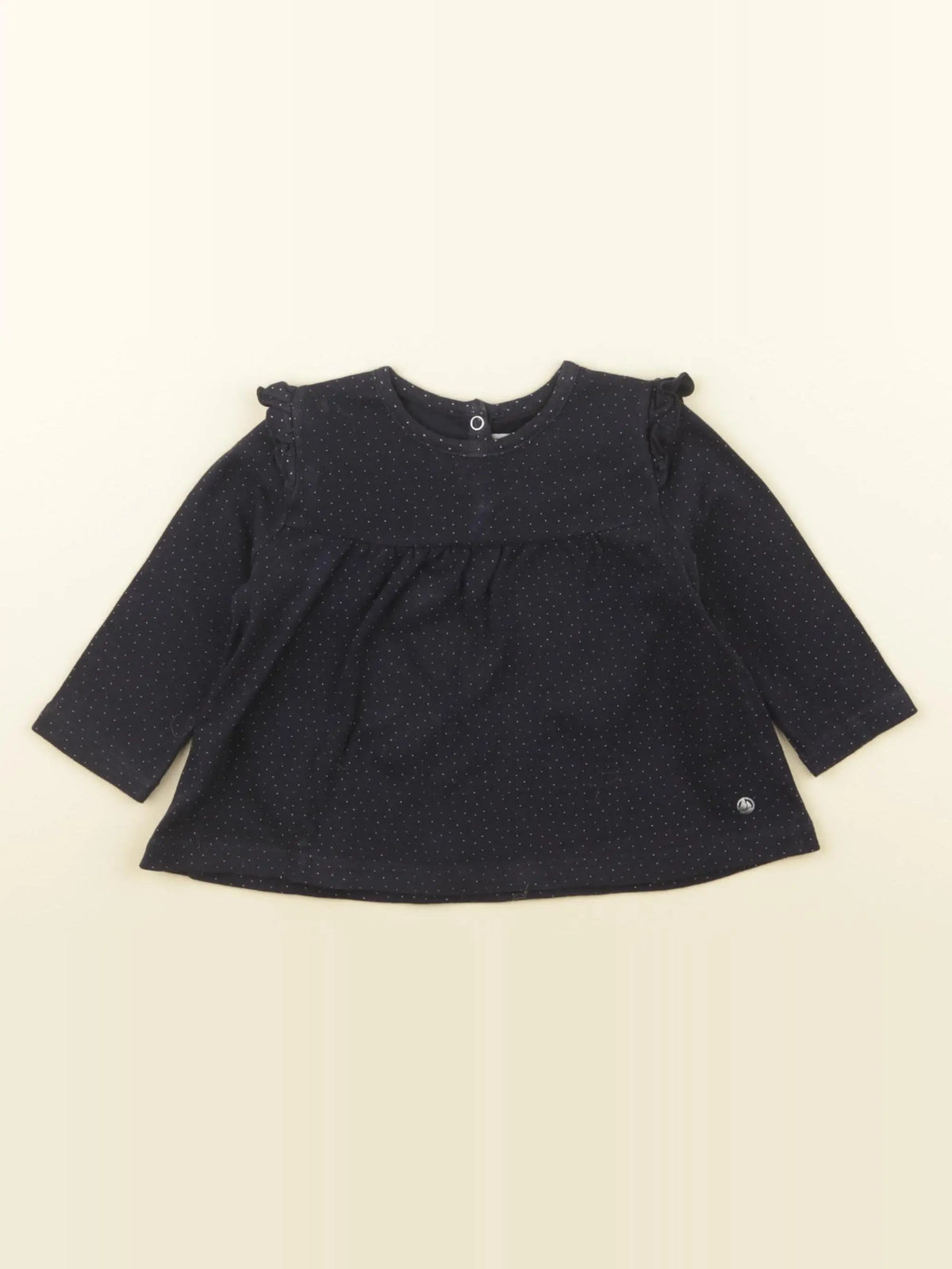 Petit Bateau - tee-shirt bleu - 6 mois