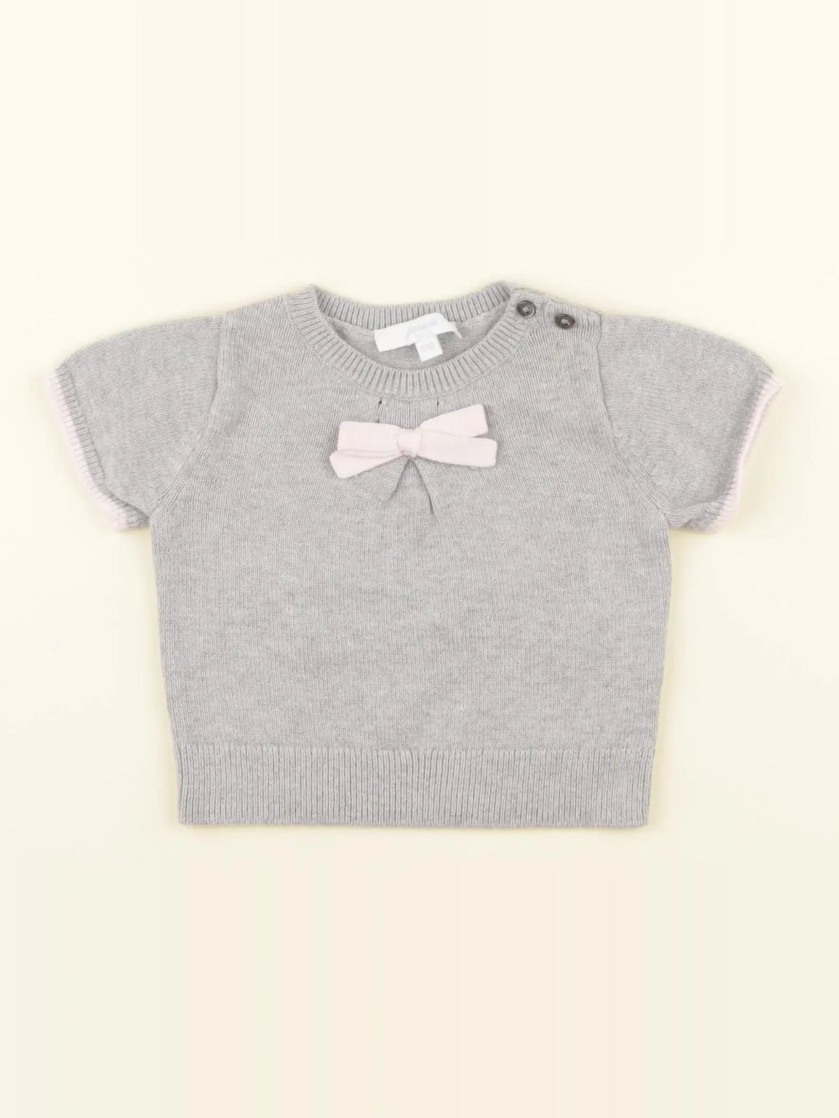 Jacadi - pull gris - 6 mois