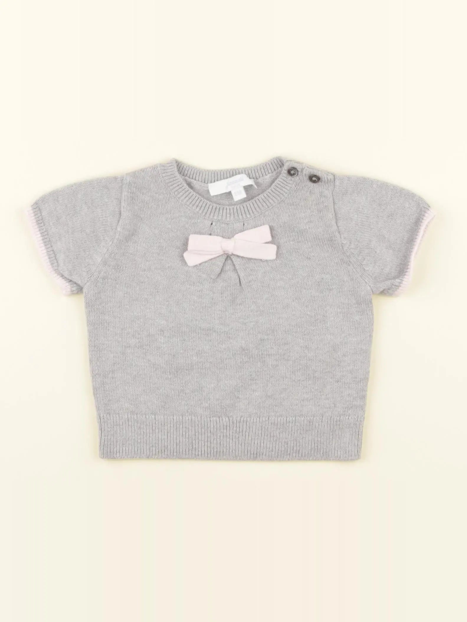 Jacadi - pull gris - 6 mois