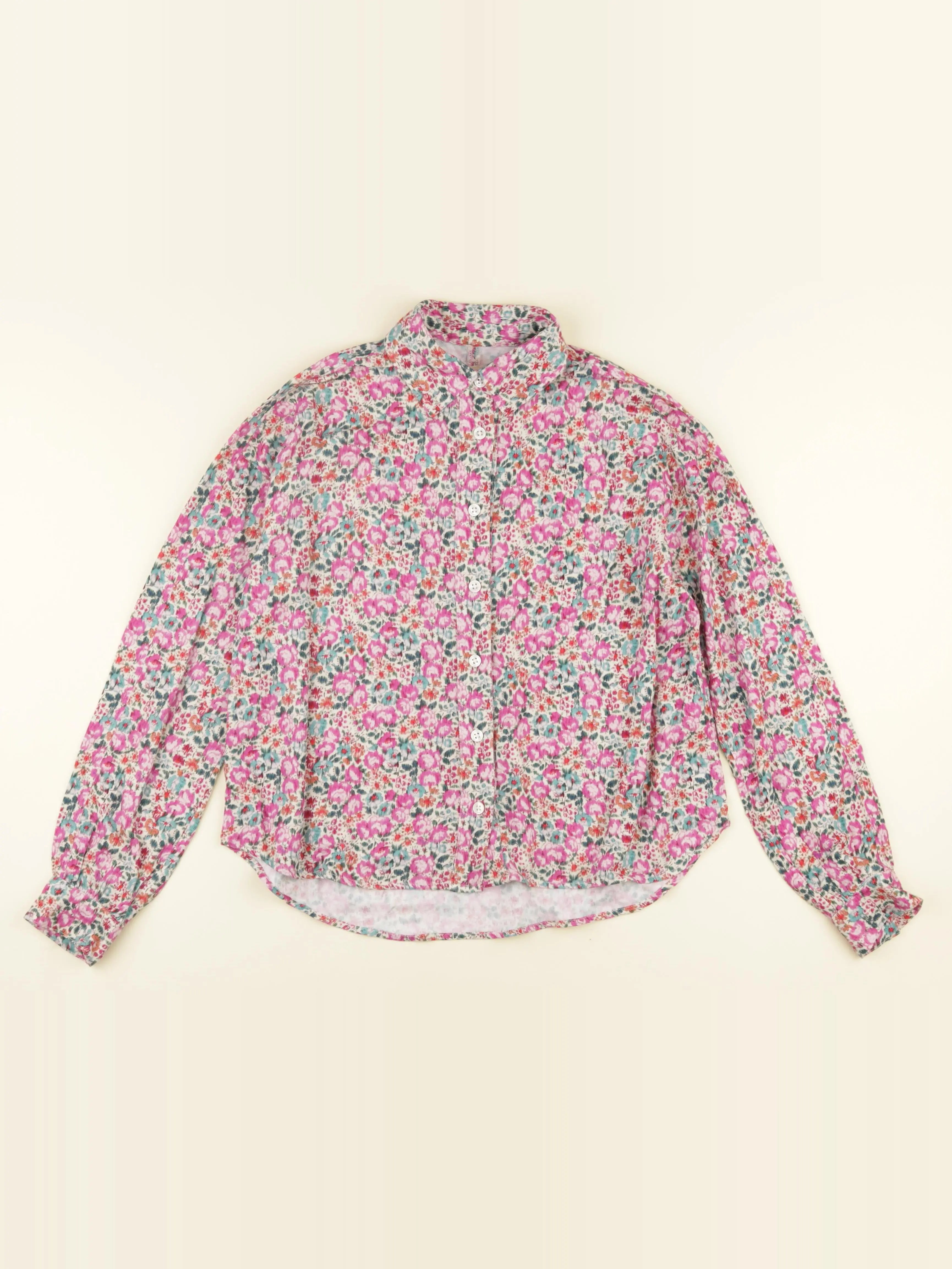 Bellerose - blouse rose, vert - 12 ans