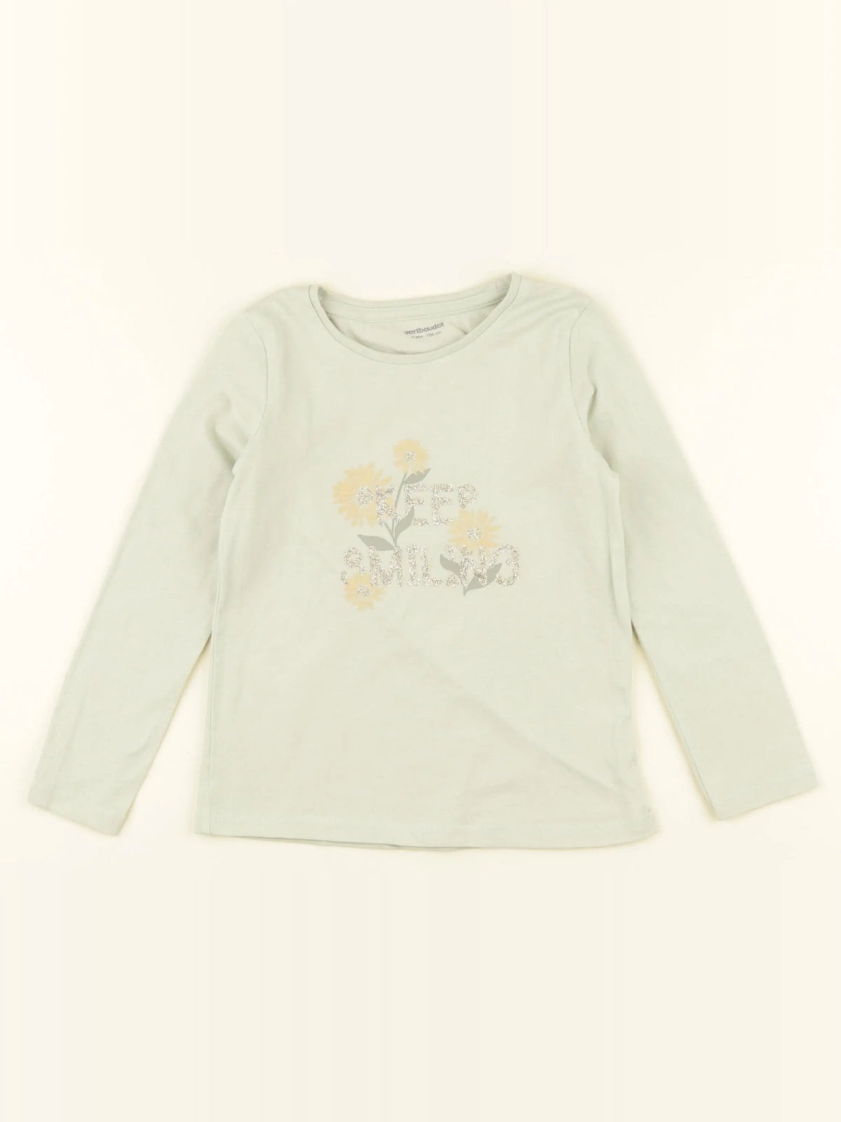 Vertbaudet - tee-shirt vert - 4 ans