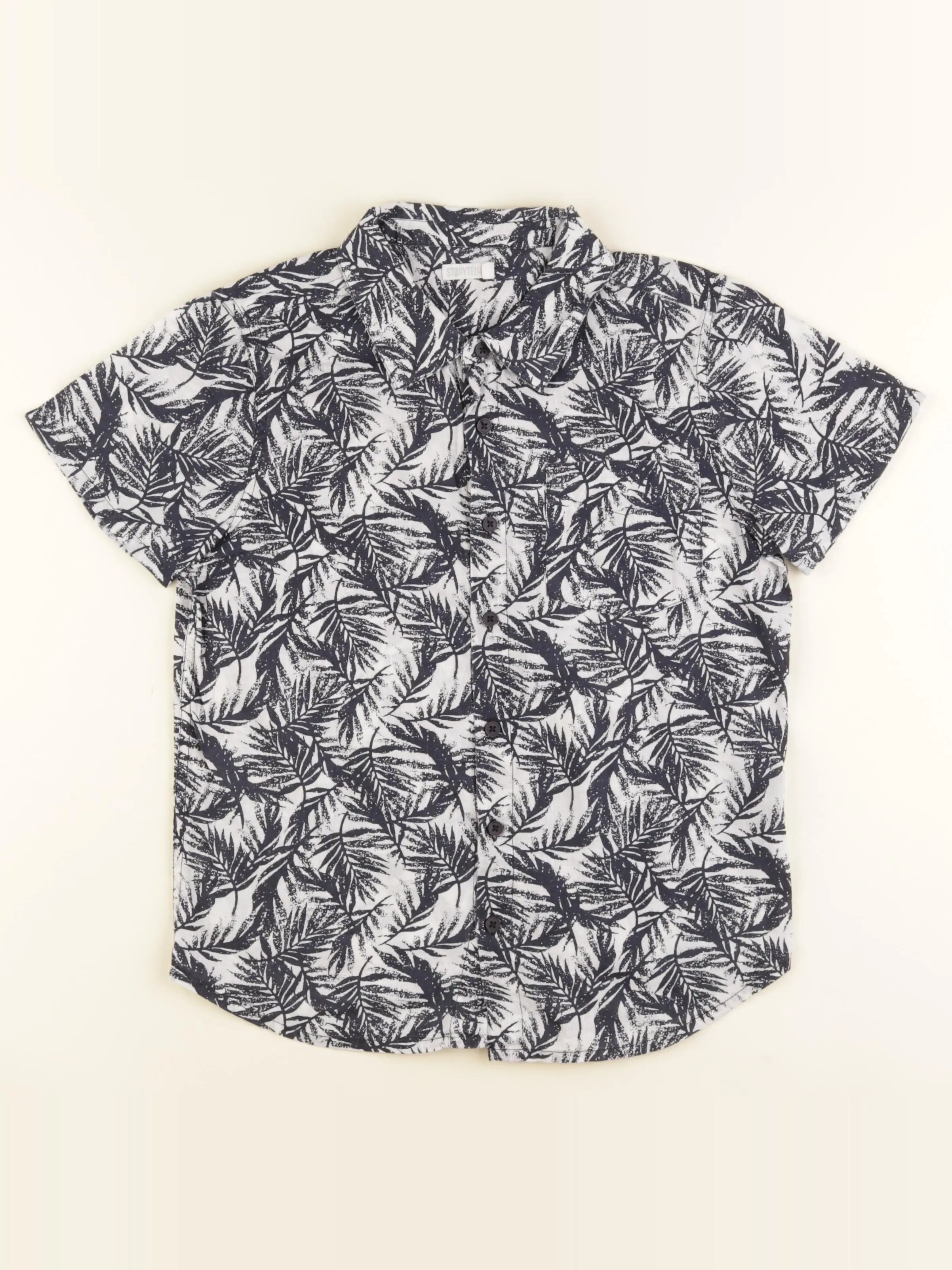 Storytelling - chemise blanc, noir - 10 ans