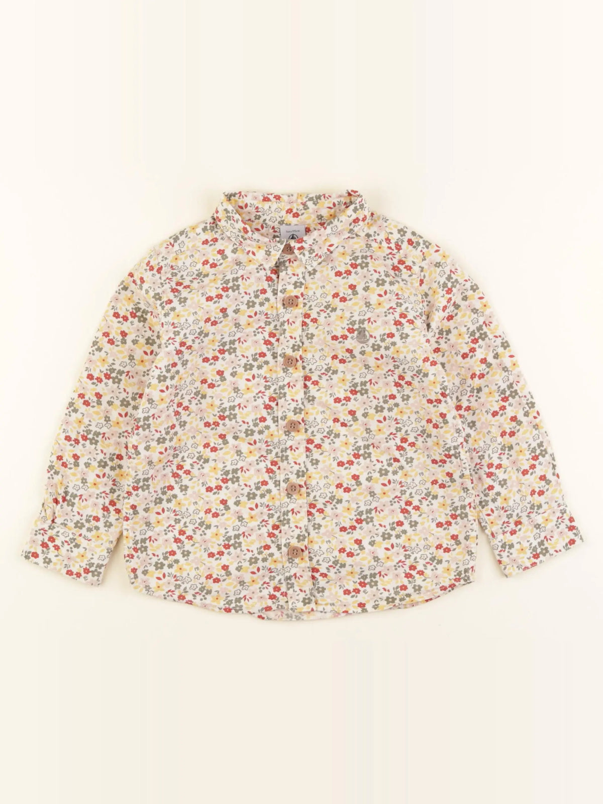 Petit Bateau - chemise multicolore - 3 ans