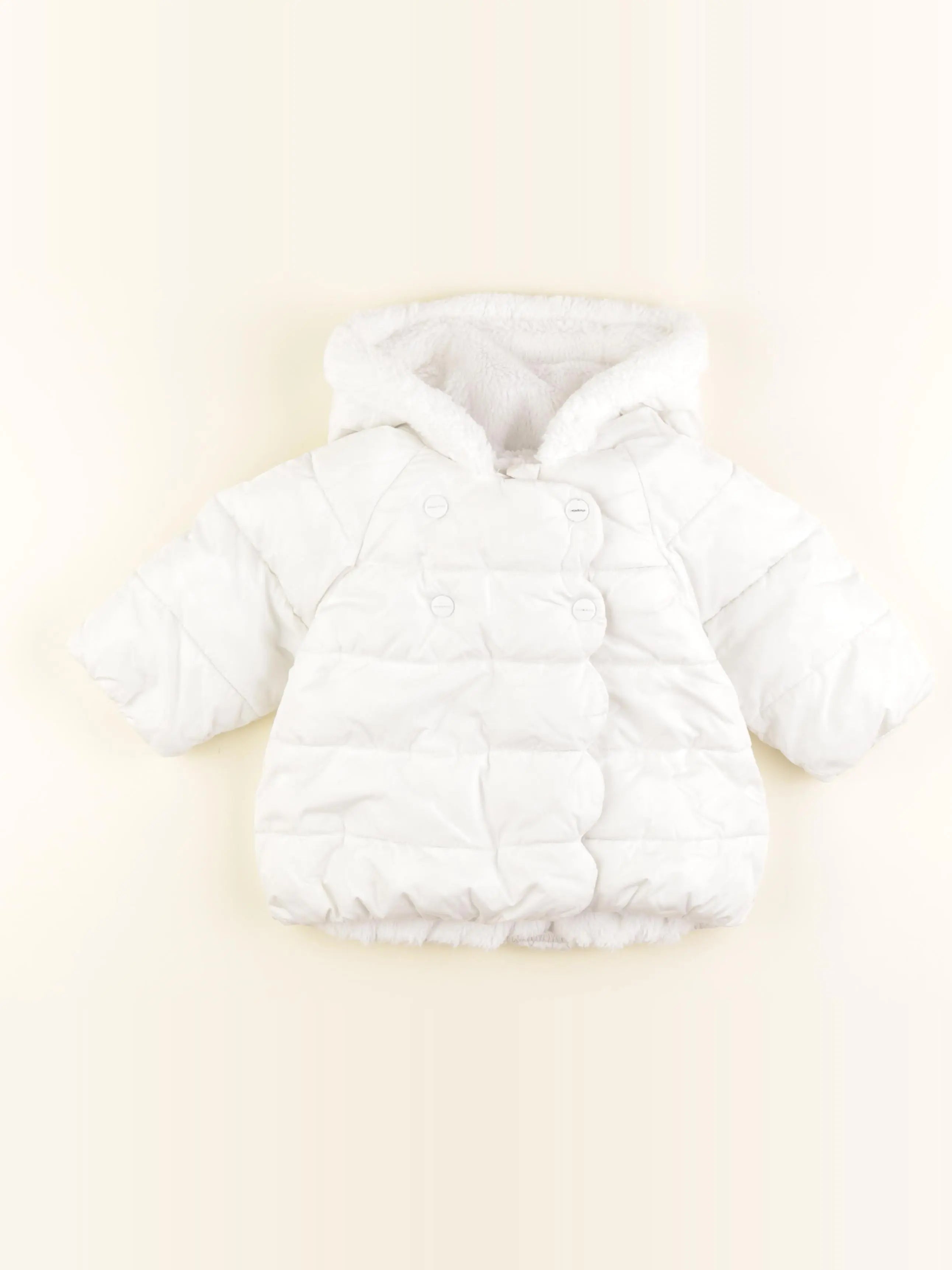Jacadi - doudoune blanc - 12 mois