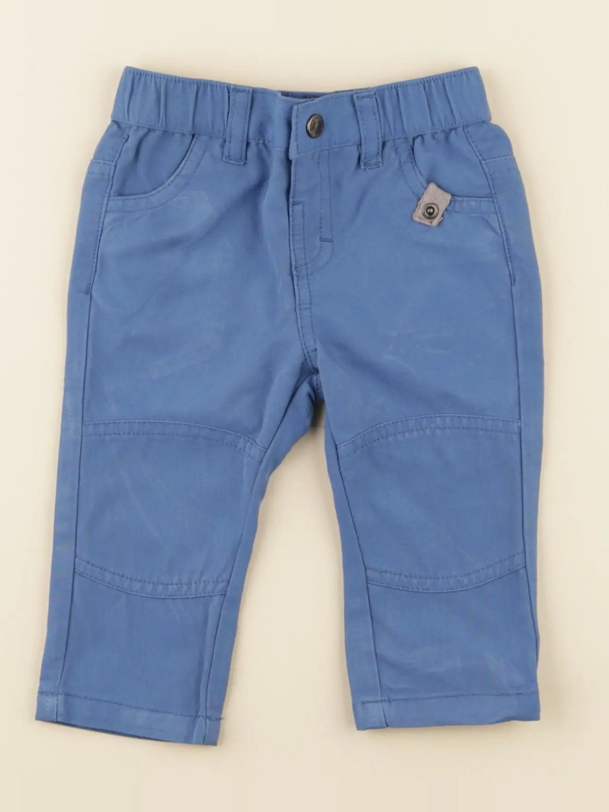 Vertbaudet - pantalon bleu - 6 mois