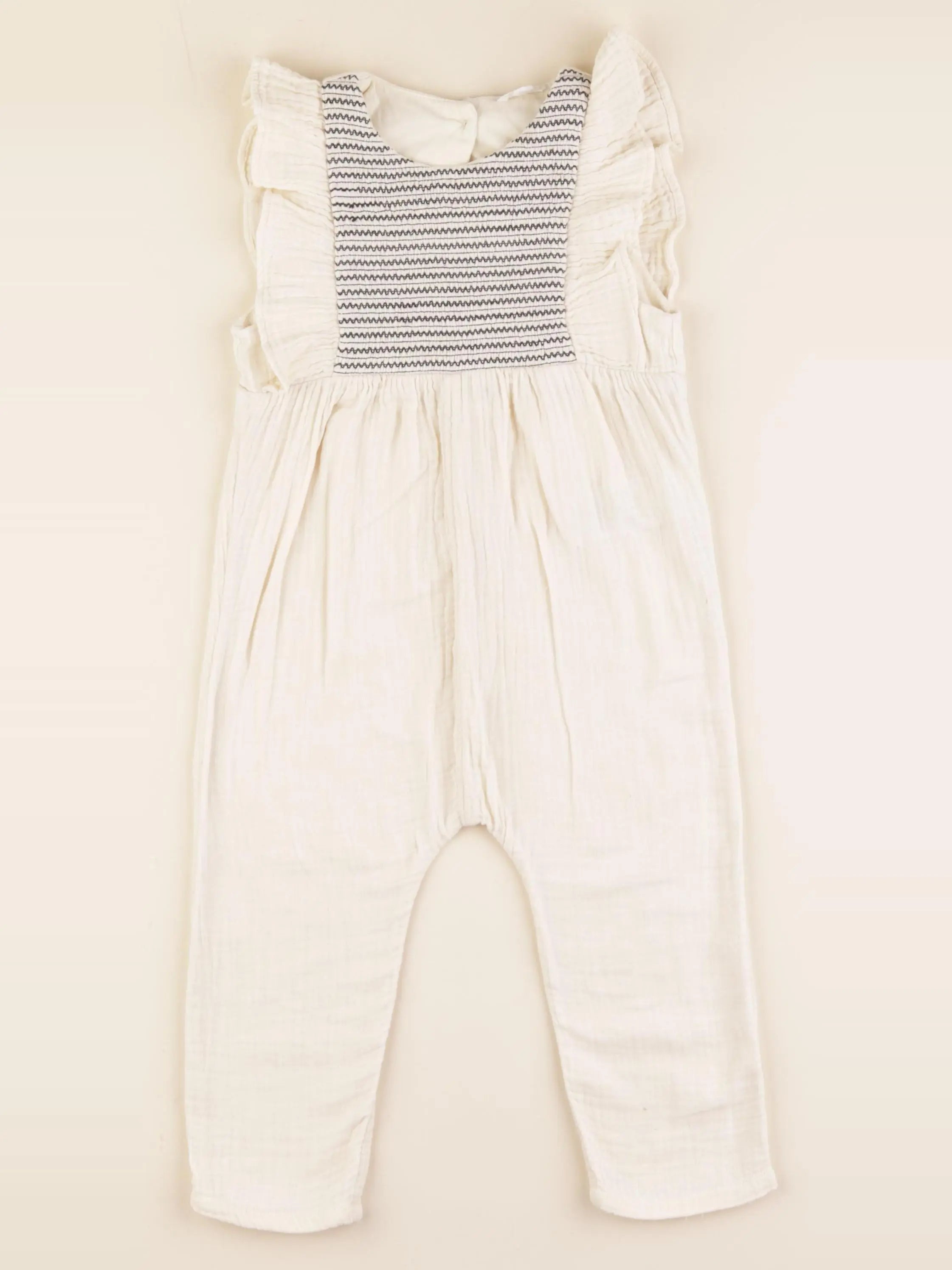 Vertbaudet - combinaison beige - 24 mois