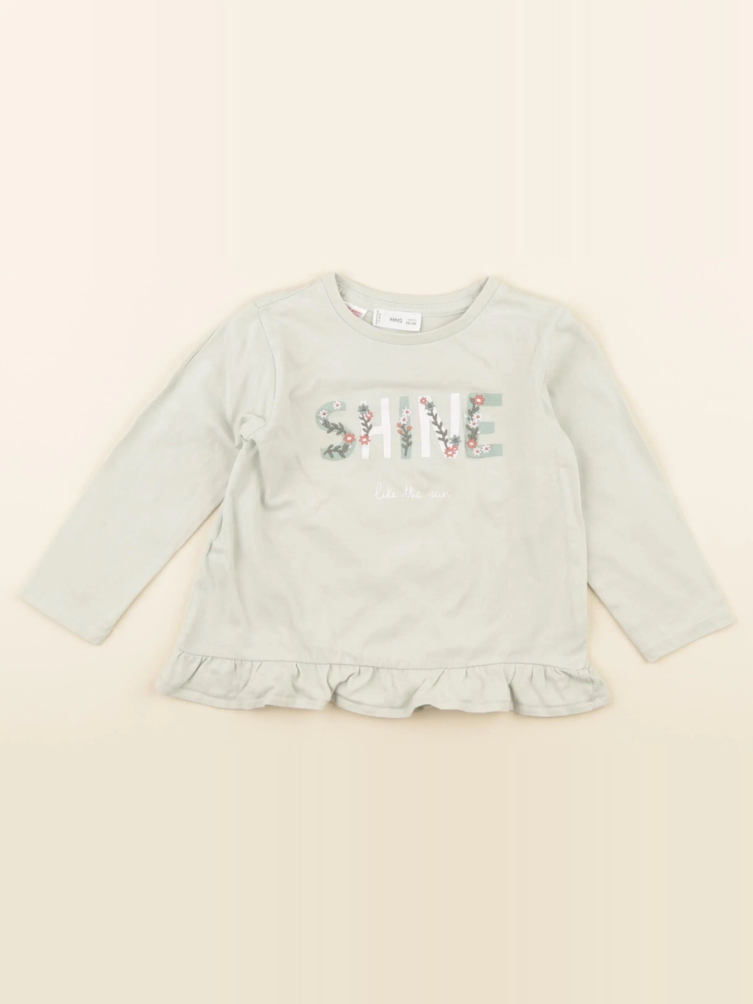 Mango - tee-shirt vert - 2/3 ans