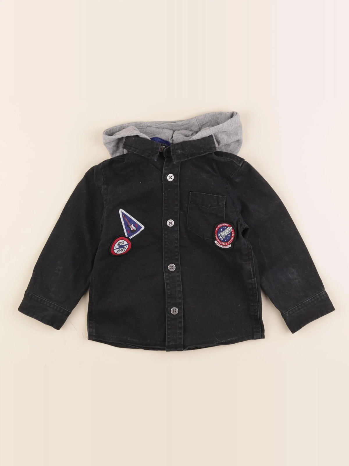 Vertbaudet - chemise noir - 2 ans