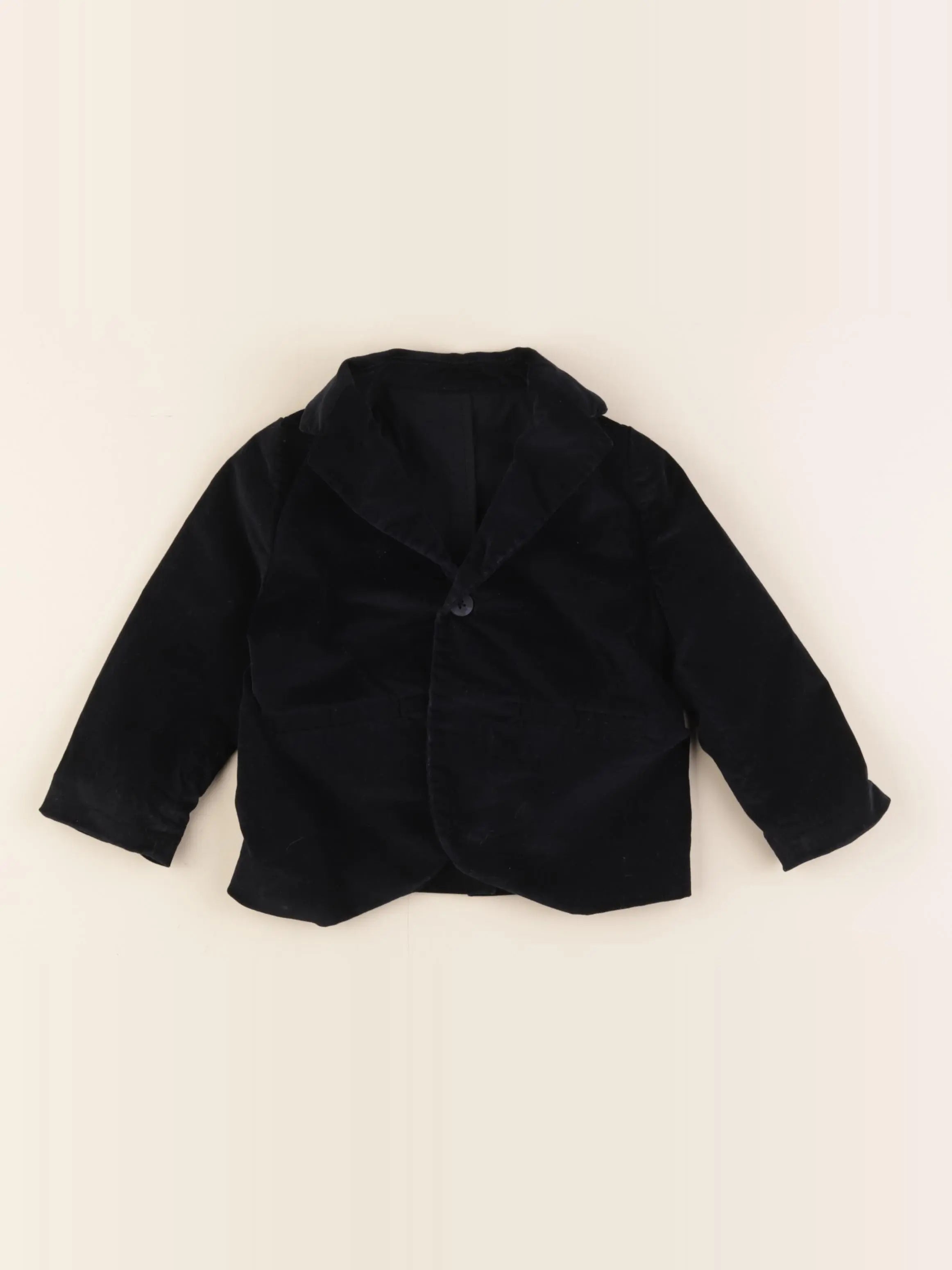Zara - veste noir - 12/18 mois
