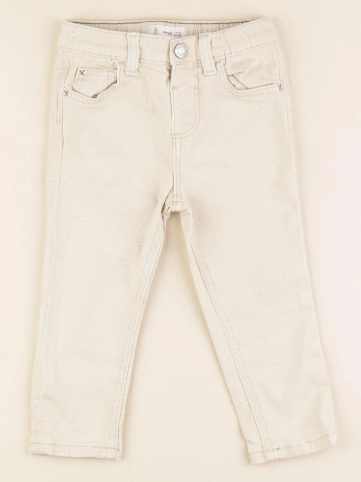 Mango - jean beige - 12/18 mois